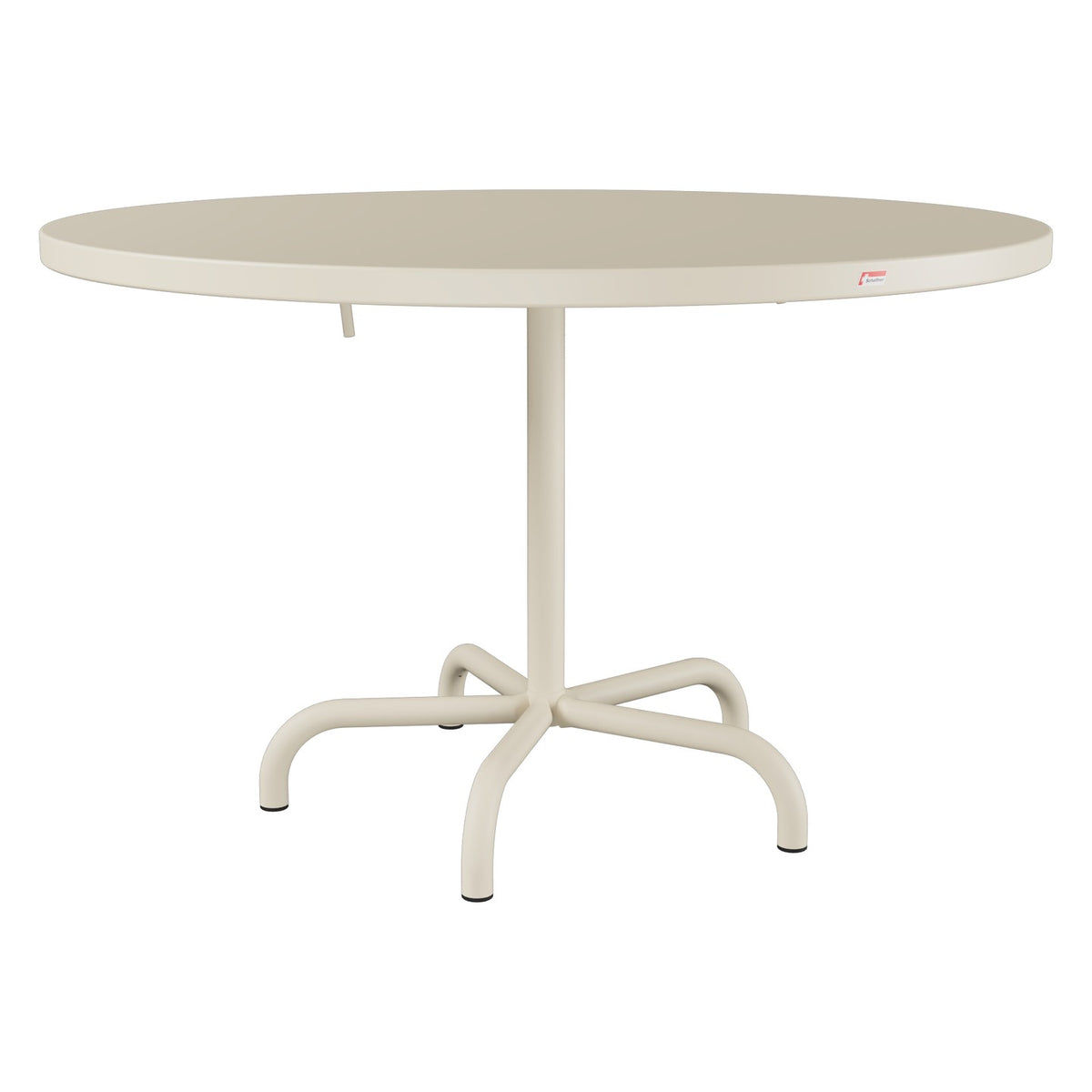 Schaffner Säntis Table repas rabattable Ø117cm – Sable Pastel 15 / Sable Pastel 15