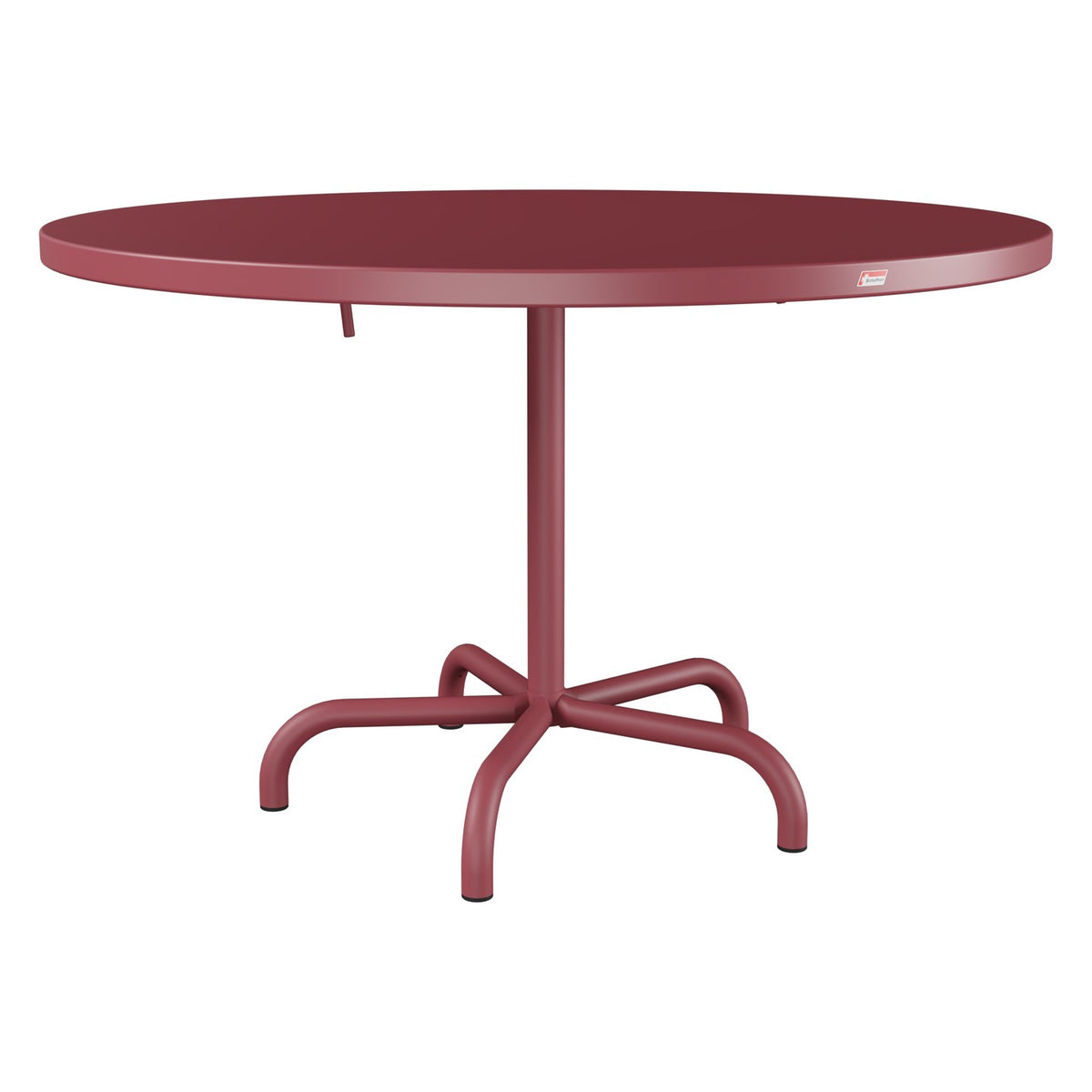 Schaffner Säntis Table repas rabattable Ø117cm – Bordeaux 38 / Bordeaux 38