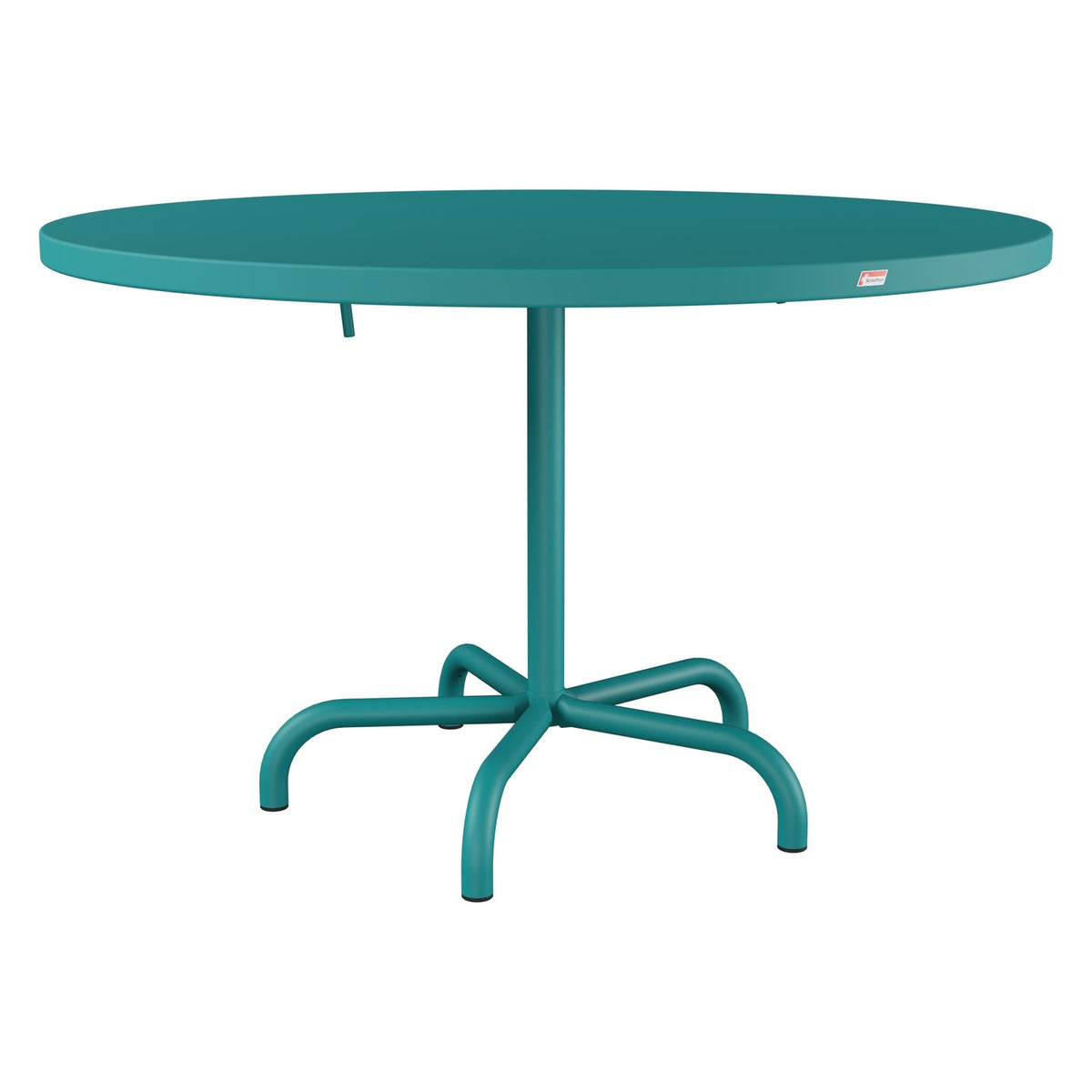 Schaffner Säntis Table repas rabattable Ø117cm – Bleu Kali 56 / Bleu Kali 56