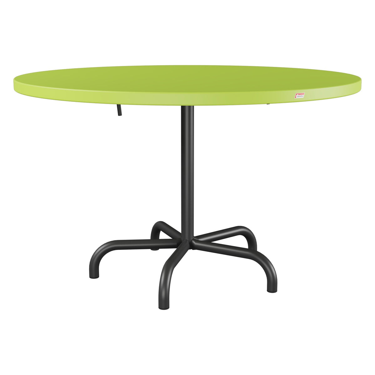 Schaffner Säntis Table repas rabattable Ø117cm – Vert clair 63 / Anthracite 77