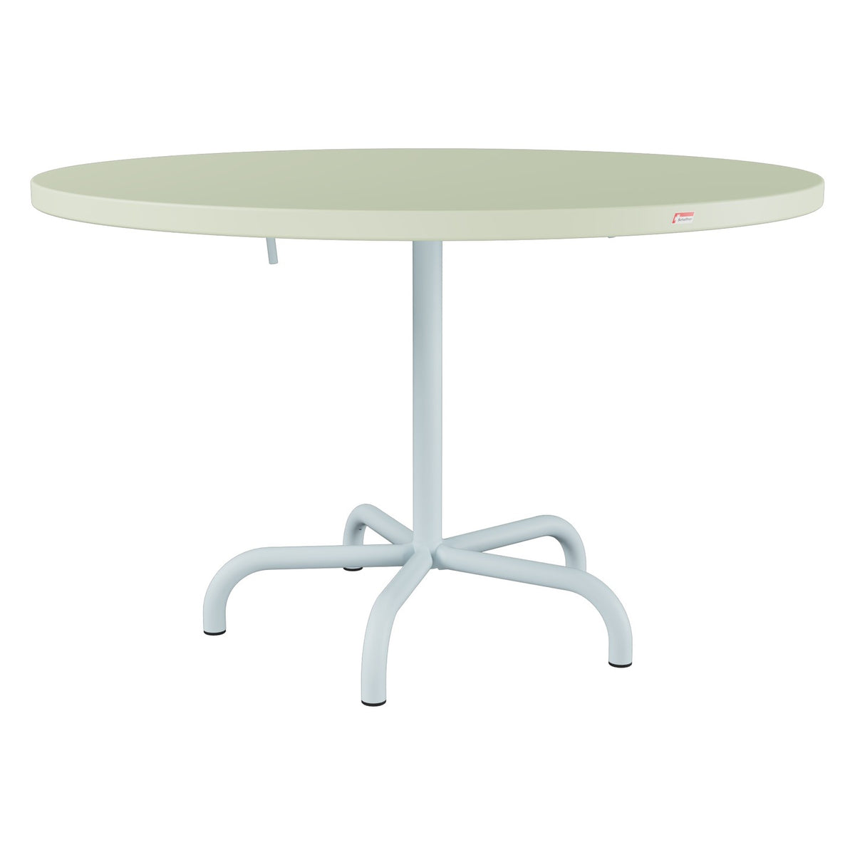 Schaffner Säntis Table repas rabattable Ø117cm – Vert Pastel 64 / Bleu Pastel 51
