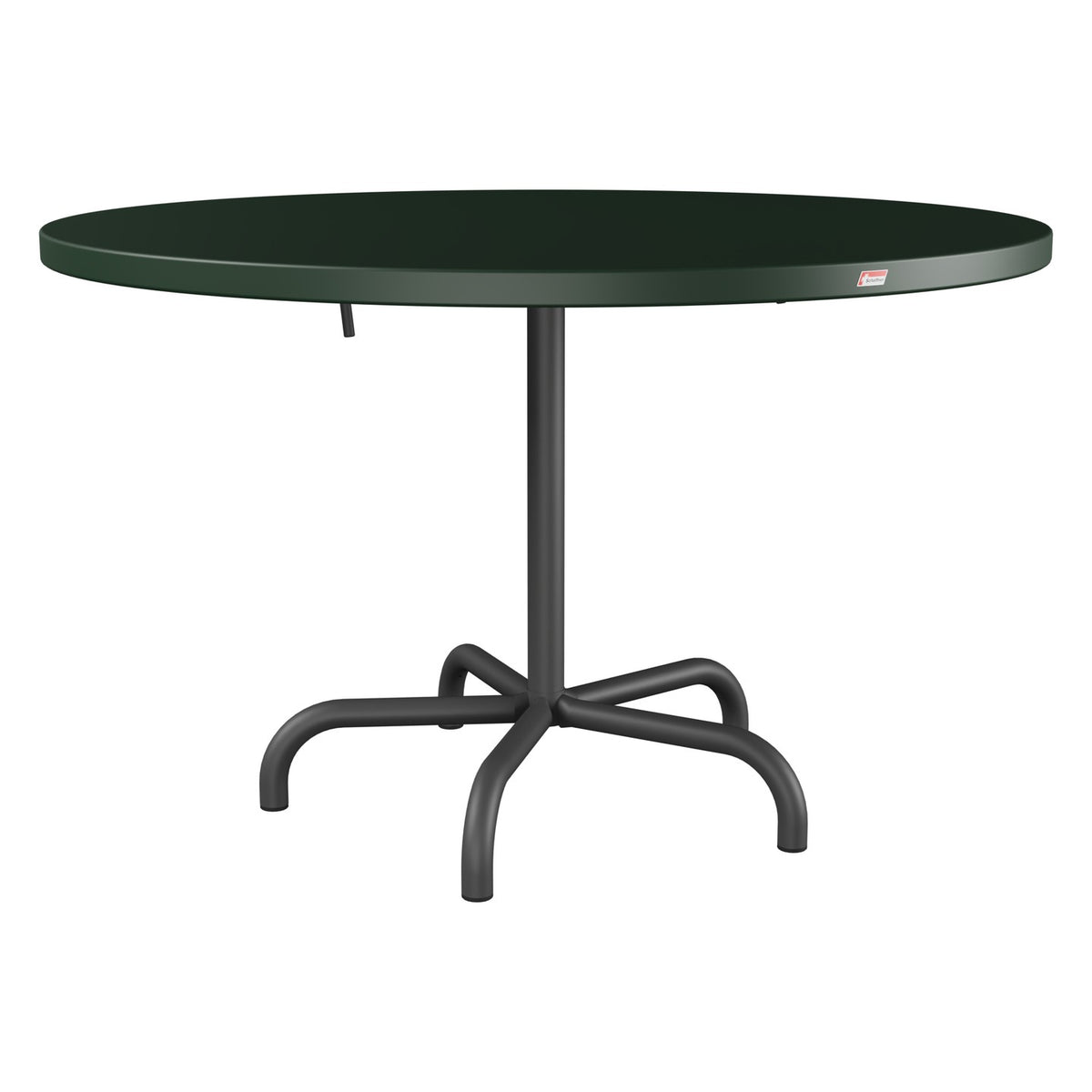 Schaffner Säntis Table repas rabattable Ø117cm – Vert Sapin 66 / Noir 91