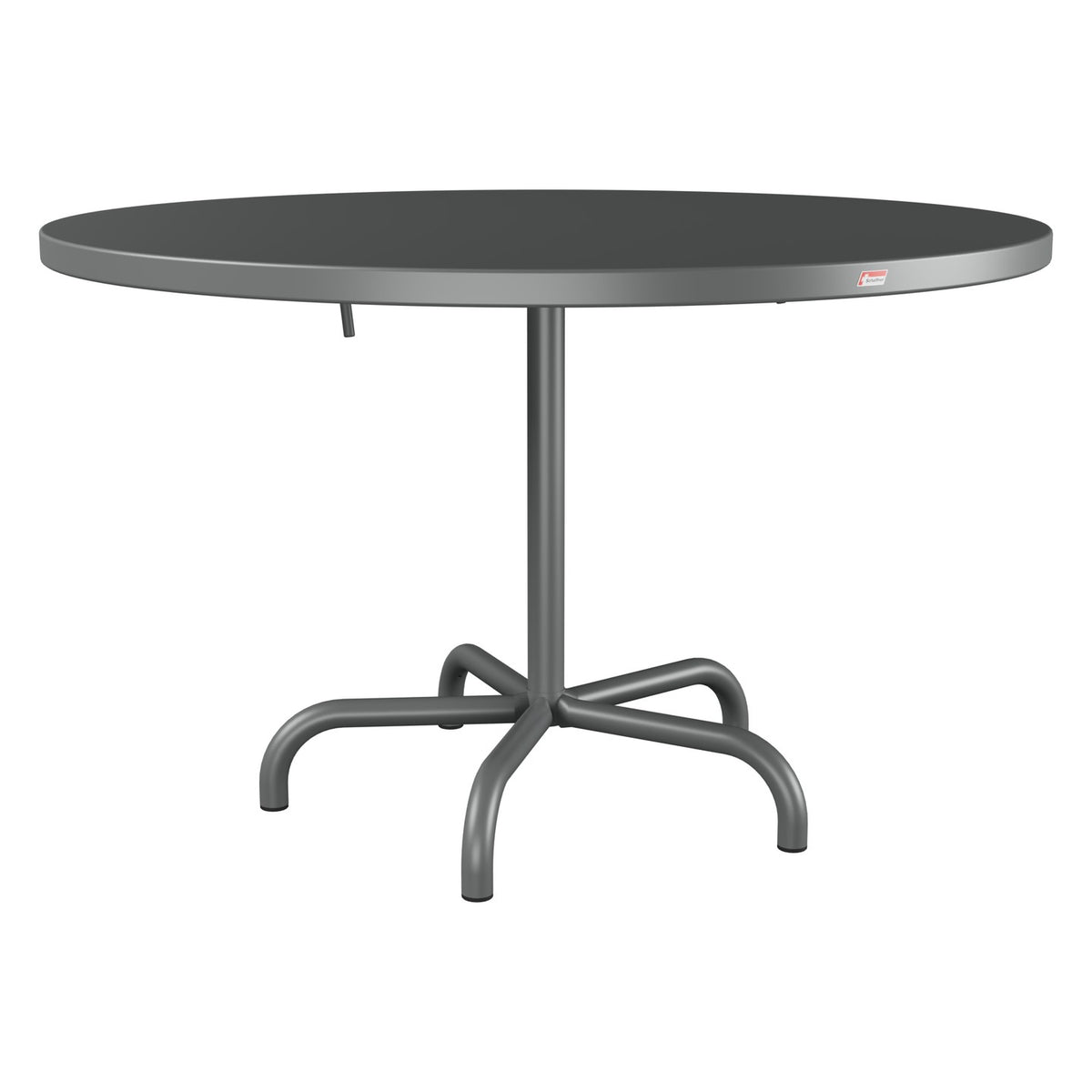 Schaffner Säntis Table repas rabattable Ø117cm – Graphite 73 / Graphite 73