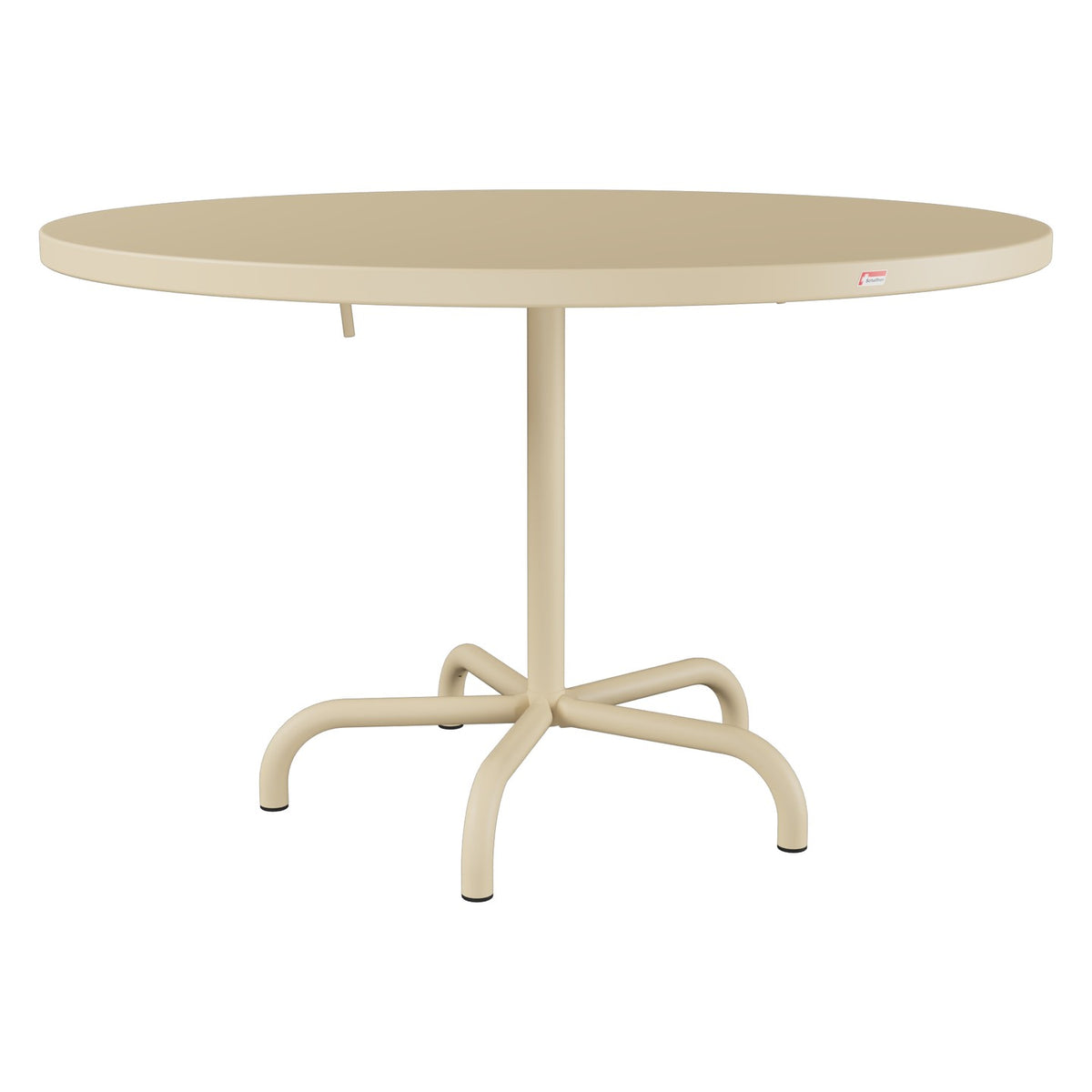 Schaffner Säntis Table repas rabattable Ø117cm – Marron Pastel 83 / Marron Pastel 83