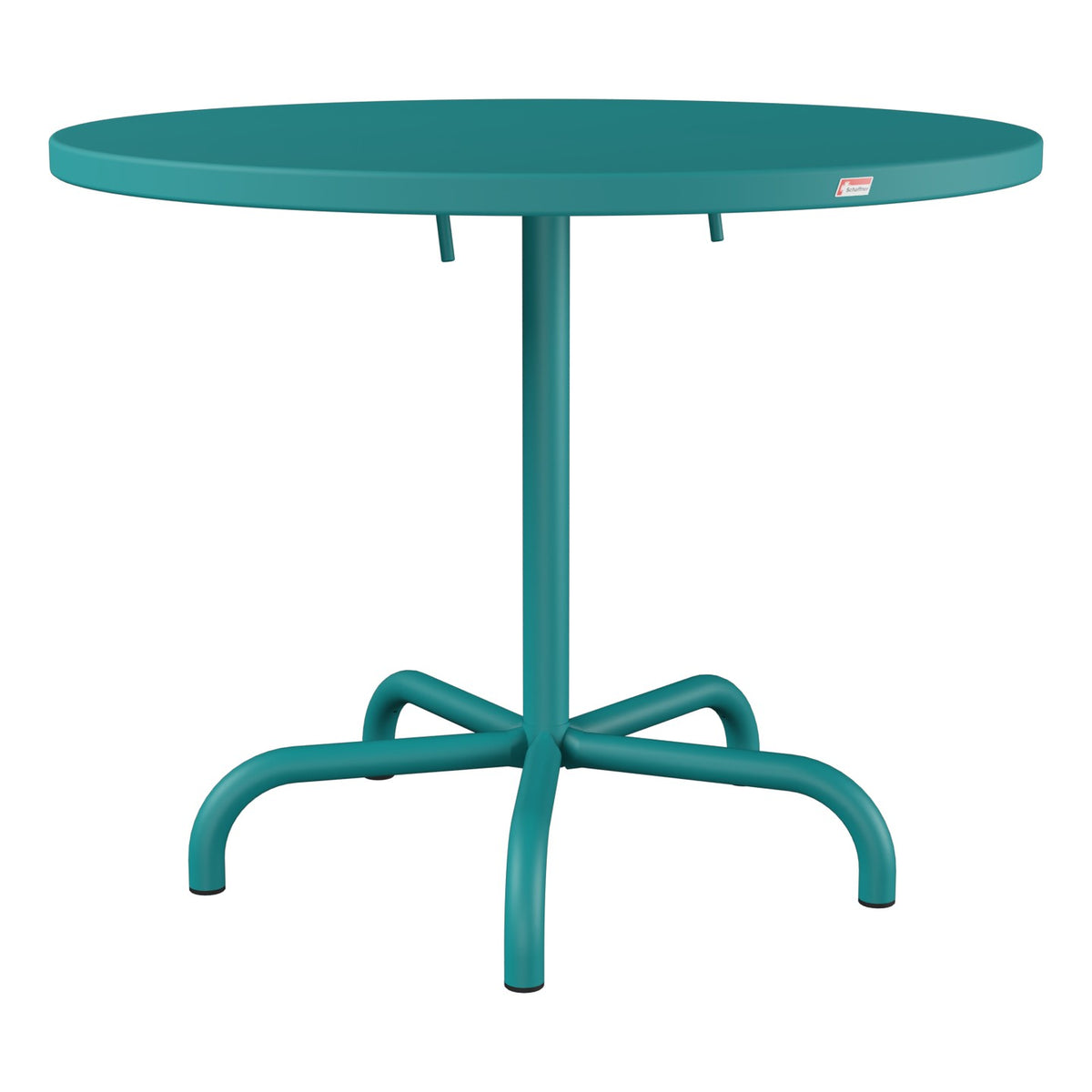 Schaffner Säntis Table repas rabattable Ø92cm – Bleu Kali 56 / Bleu Kali 56