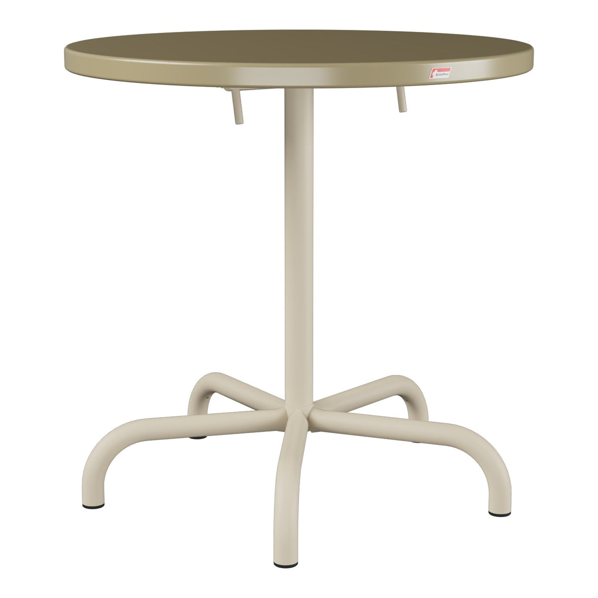 Schaffner Säntis Table repas rabattable Ø72cm – Champagne 85 / Champagne 85
