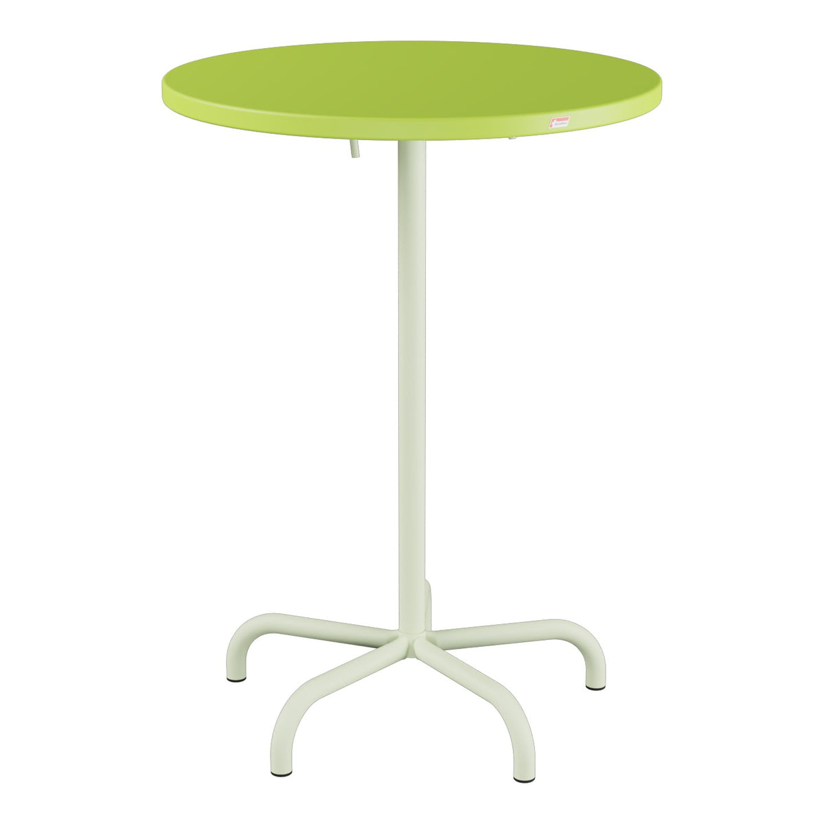 Schaffner Säntis Table haute rabattable ronde Ø80cm h:110cm – Vert clair 63 / Vert Pastel 64