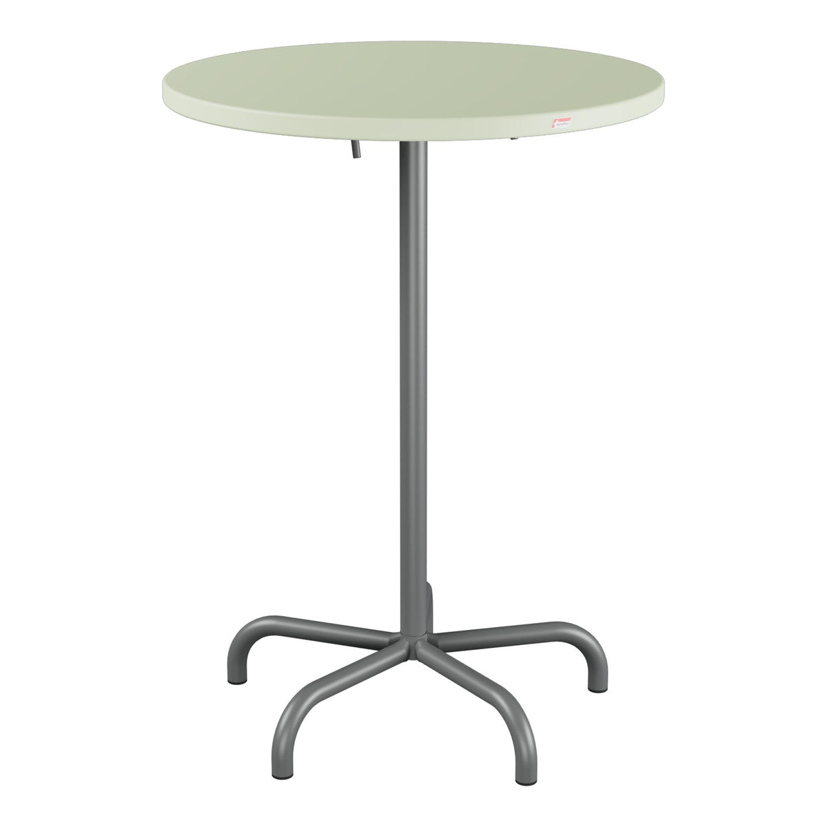 Schaffner Säntis Table haute rabattable ronde Ø80cm h:110cm – Vert Pastel 64 / Graphite 73