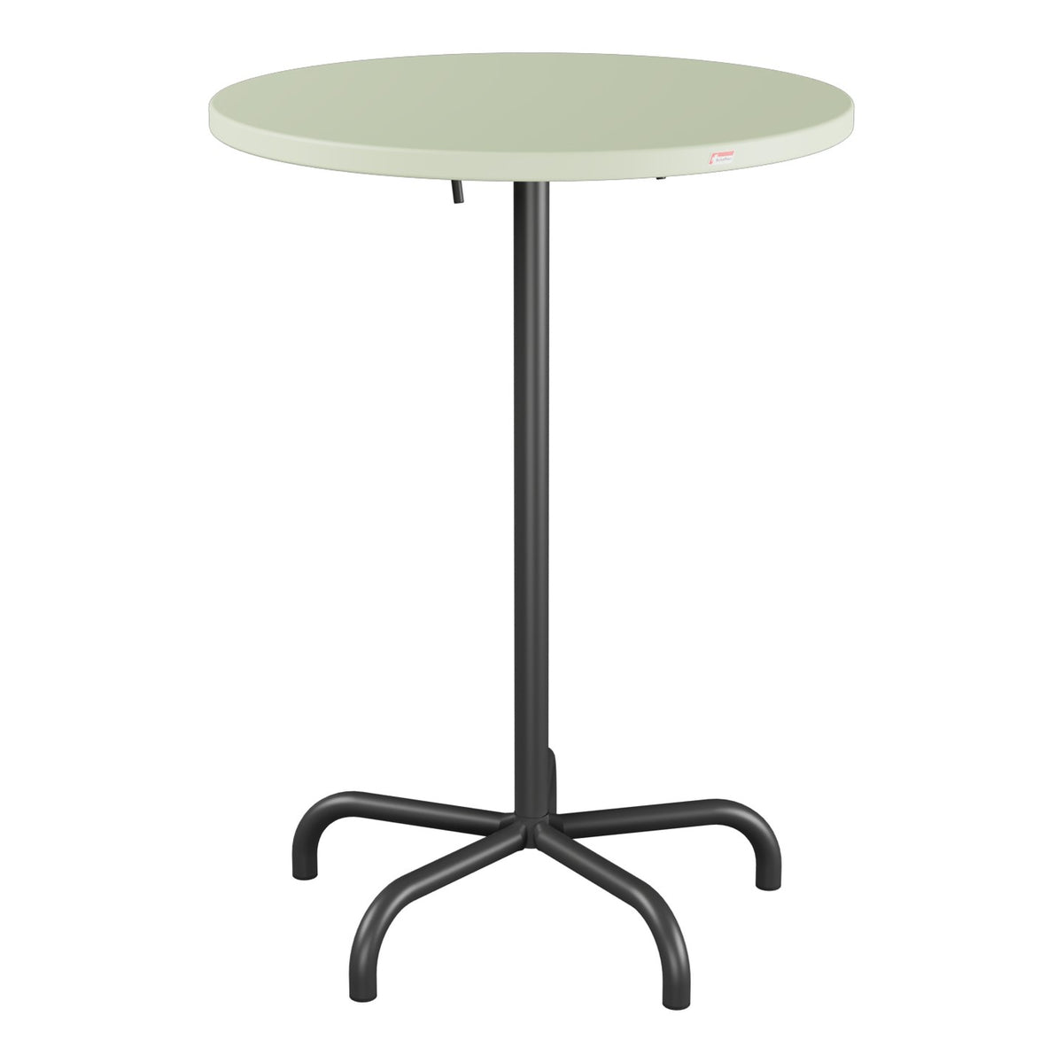 Schaffner Säntis Table haute rabattable ronde Ø80cm h:110cm – Vert Pastel 64 / Anthracite 77