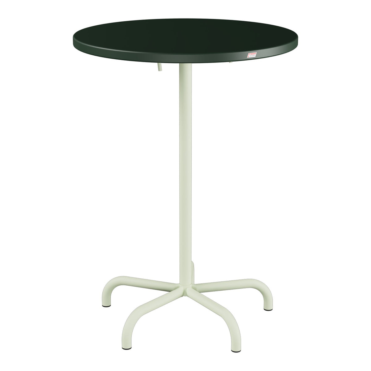 Schaffner Säntis Table haute rabattable ronde Ø80cm h:110cm – Vert Sapin 66 / Vert Pastel 64