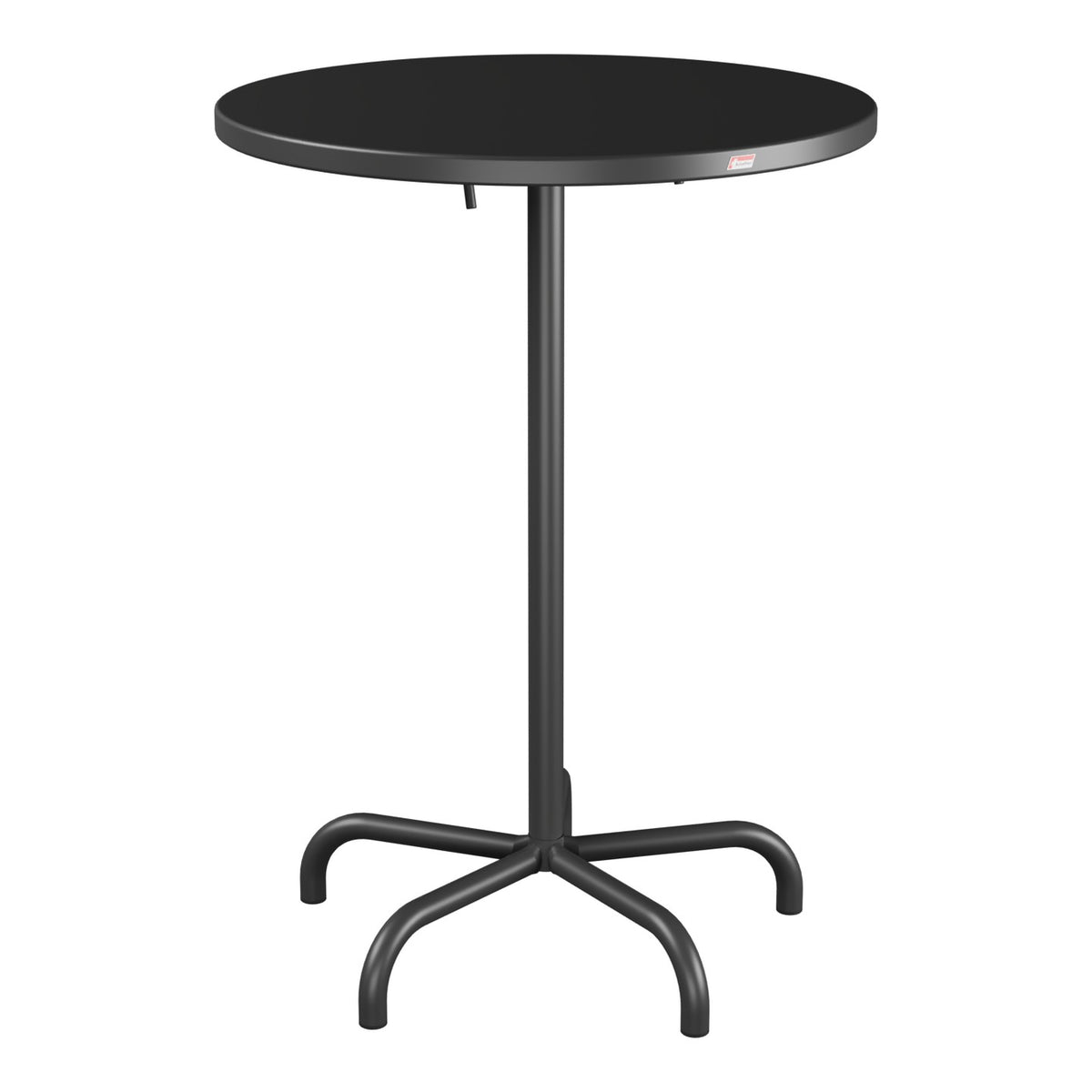 Schaffner Säntis Table haute rabattable ronde Ø80cm h:110cm – Anthracite 77 / Anthracite 77