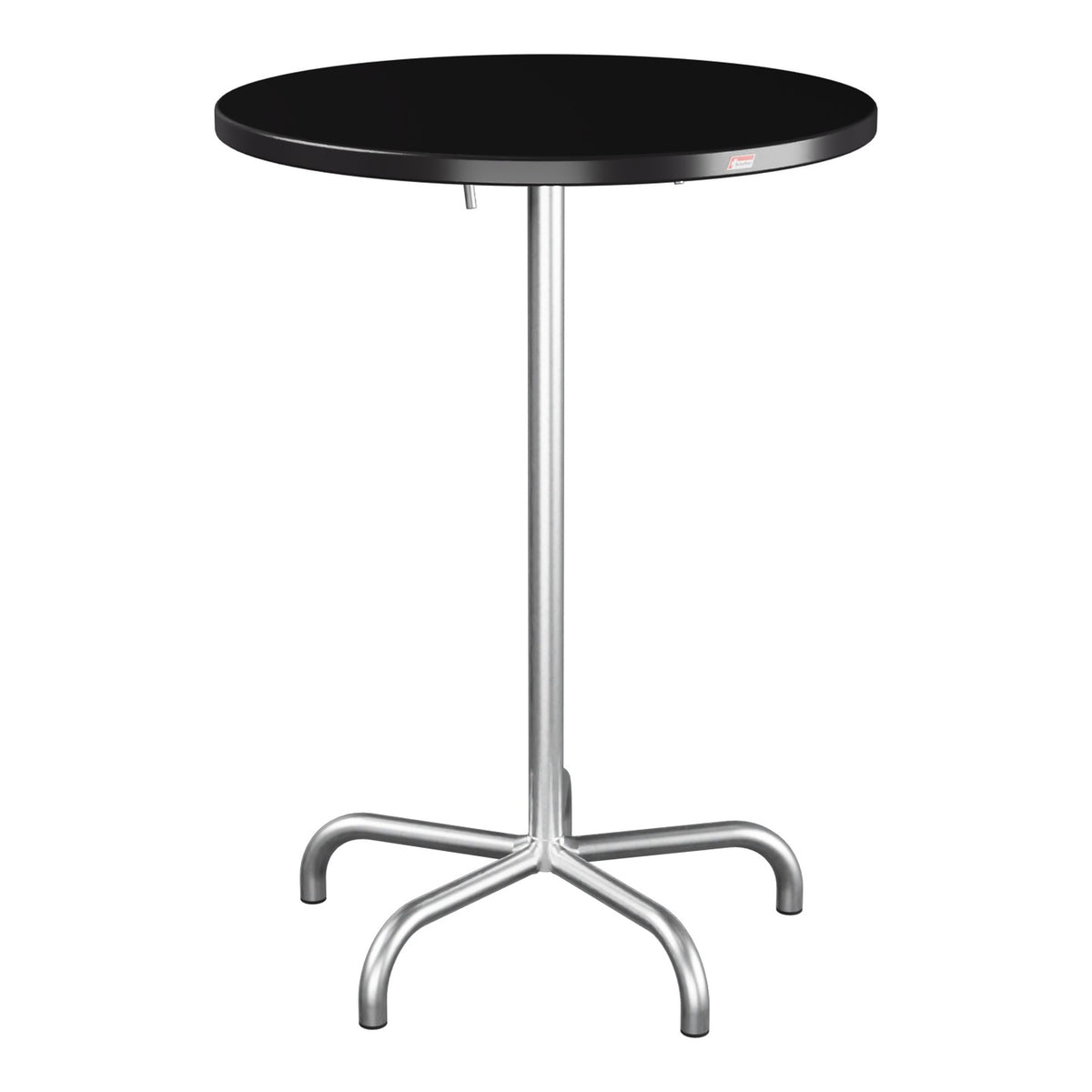 Schaffner Säntis Table haute rabattable ronde Ø80cm h:110cm – Noir 91 / Galvanisé à chaud 02