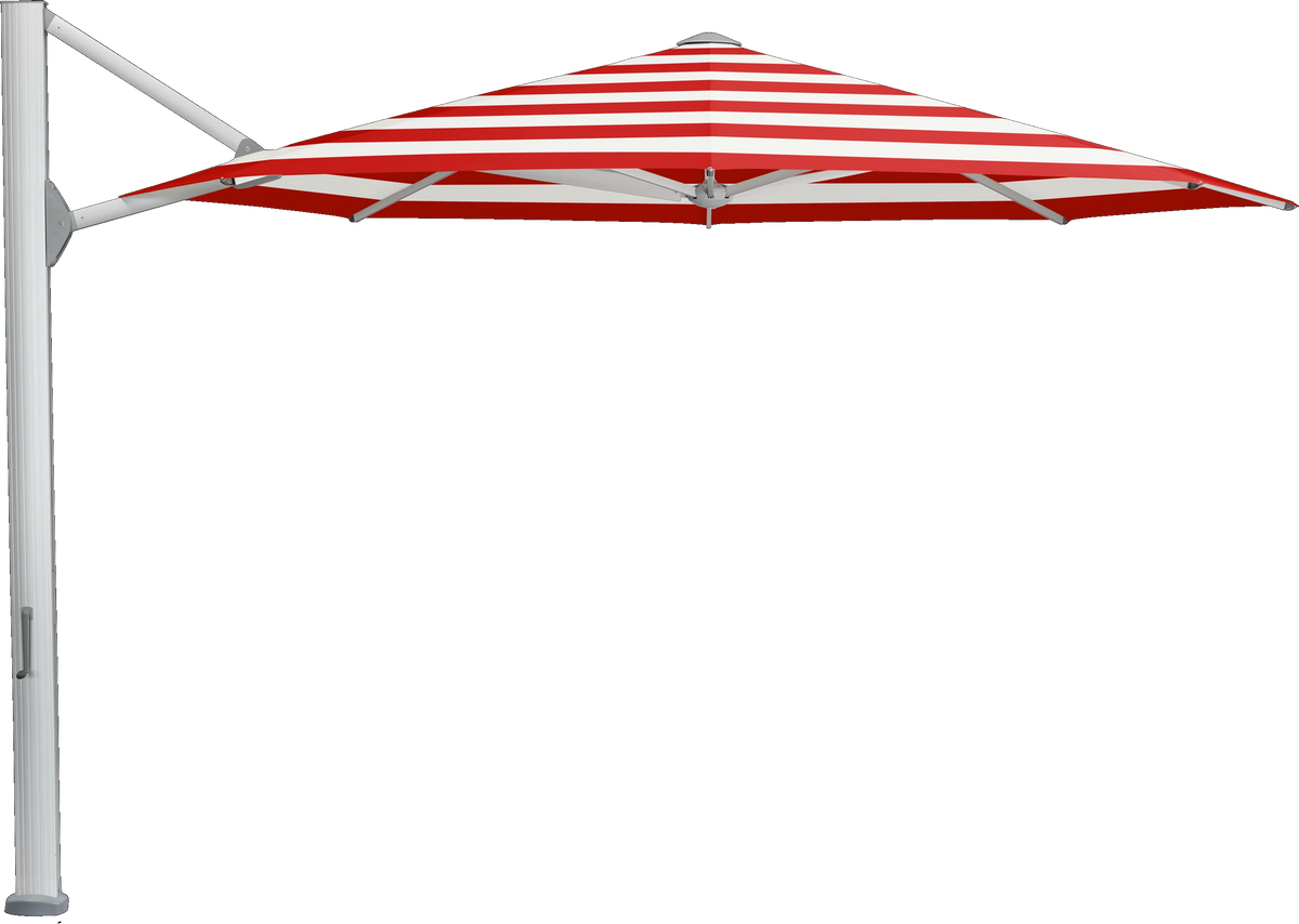 Glatz Parasol AMBIENTE Nova rond Cat.5 800 Red Stripe