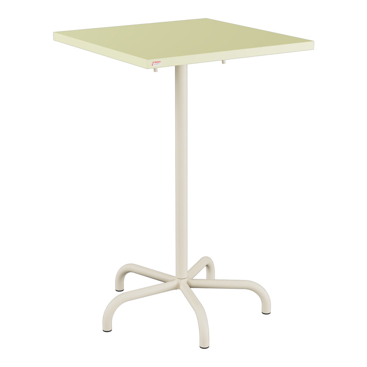 Schaffner Säntis Table haute rabattable 70x70cm h:110cm – Jaune Buis 18 / Sable Pastel 15