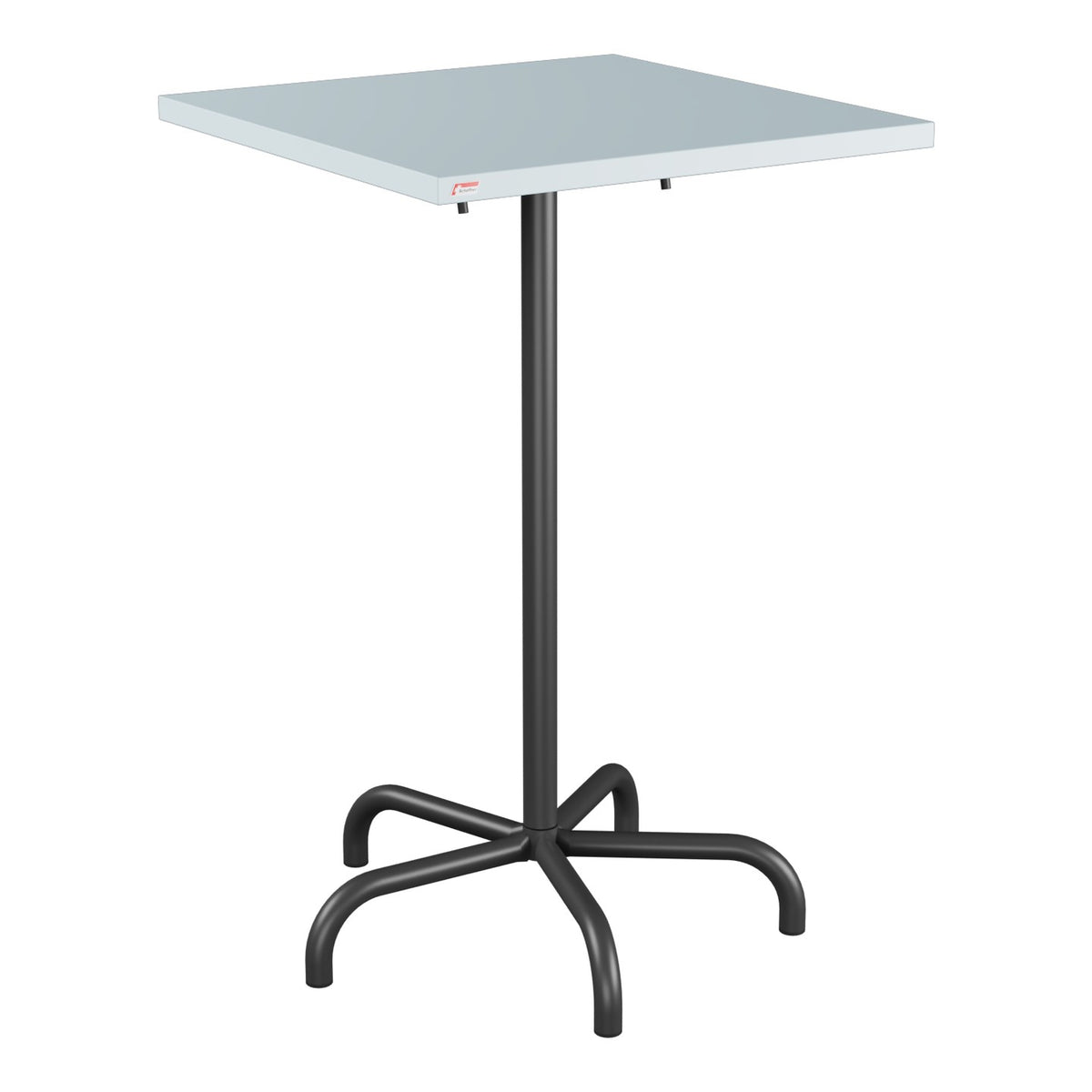 Schaffner Säntis Table haute rabattable 70x70cm h:110cm – Bleu Pastel 51 / Anthracite 77