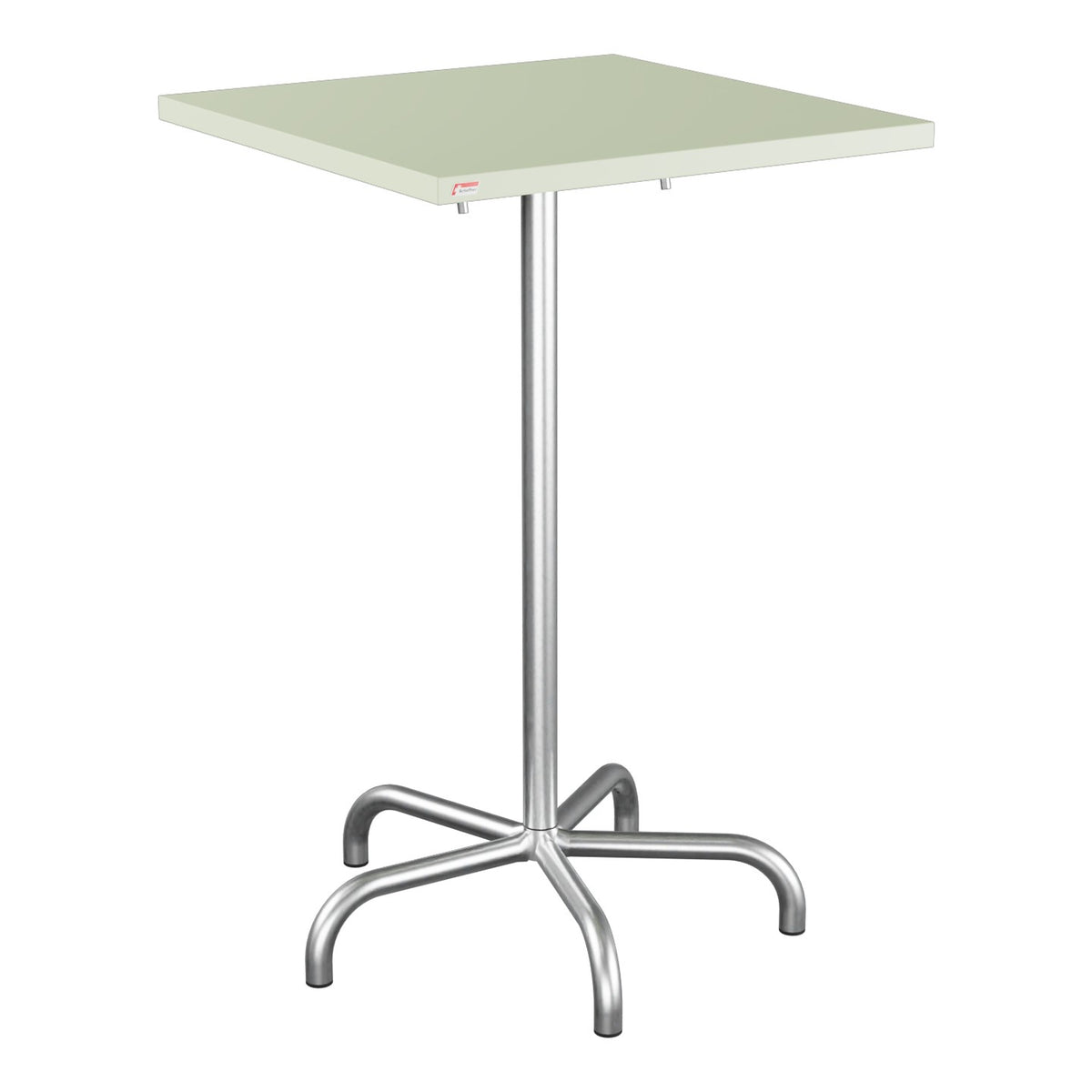 Schaffner Säntis Table haute rabattable 70x70cm h:110cm – Vert Pastel 64 / Galvanisé à chaud 02