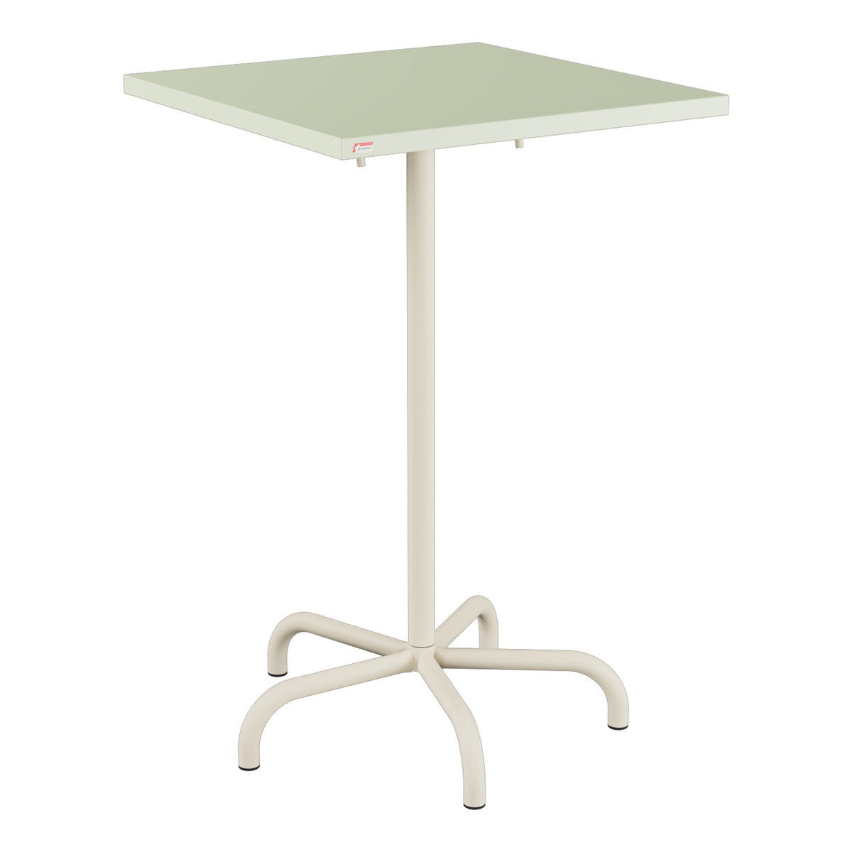 Schaffner Säntis Table haute rabattable 70x70cm h:110cm – Vert Pastel 64 / Sable Pastel 15