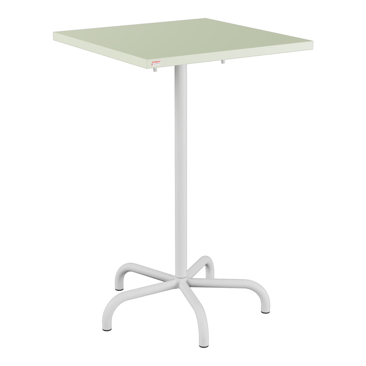 Schaffner Säntis Table haute rabattable 70x70cm h:110cm – Vert Pastel 64 / Gris Argent 78