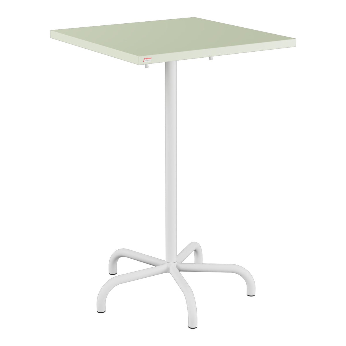 Schaffner Säntis Table haute rabattable 70x70cm h:110cm – Vert Pastel 64 / Blanc 90