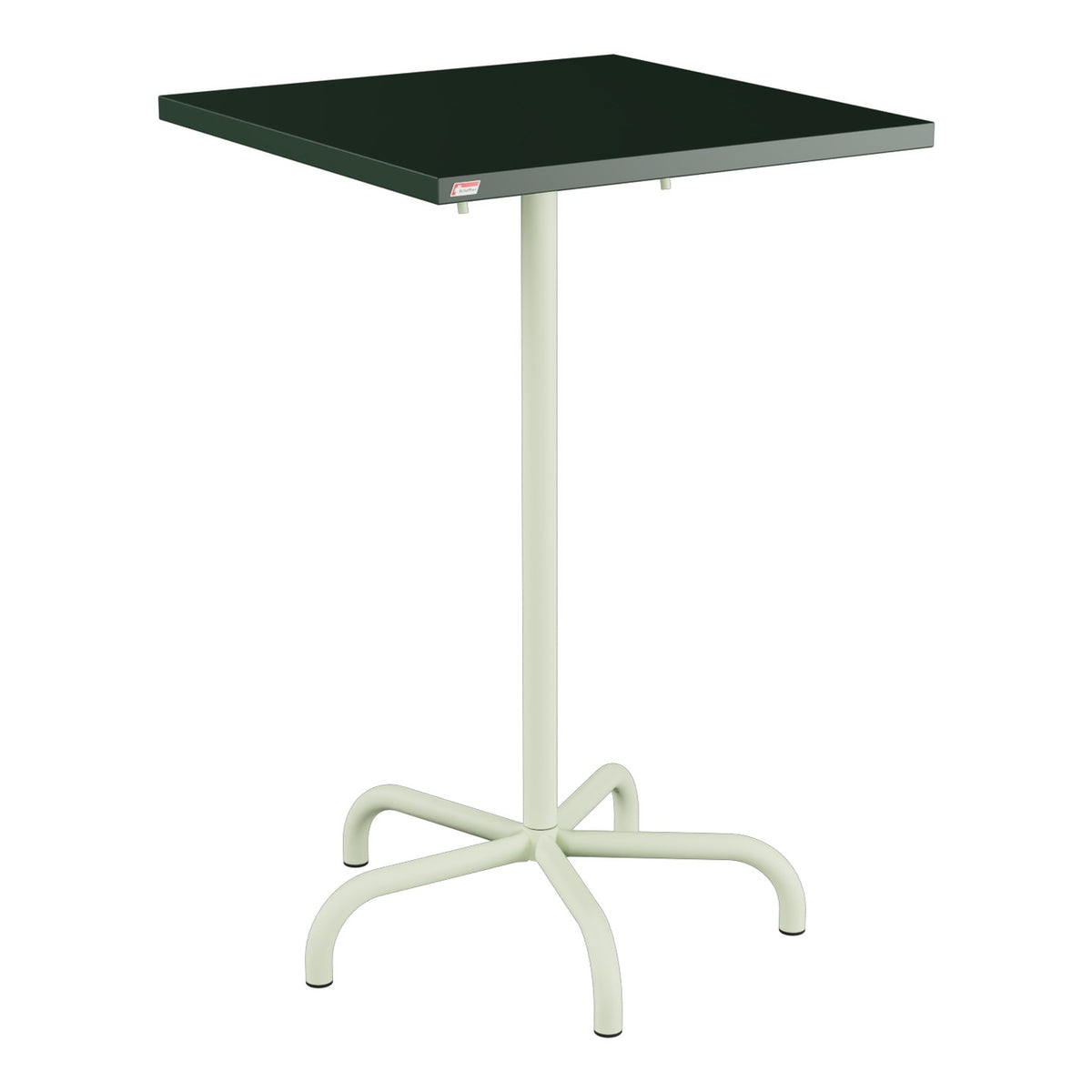 Schaffner Säntis Table haute rabattable 70x70cm h:110cm – Vert Sapin 66 / Vert Pastel 64