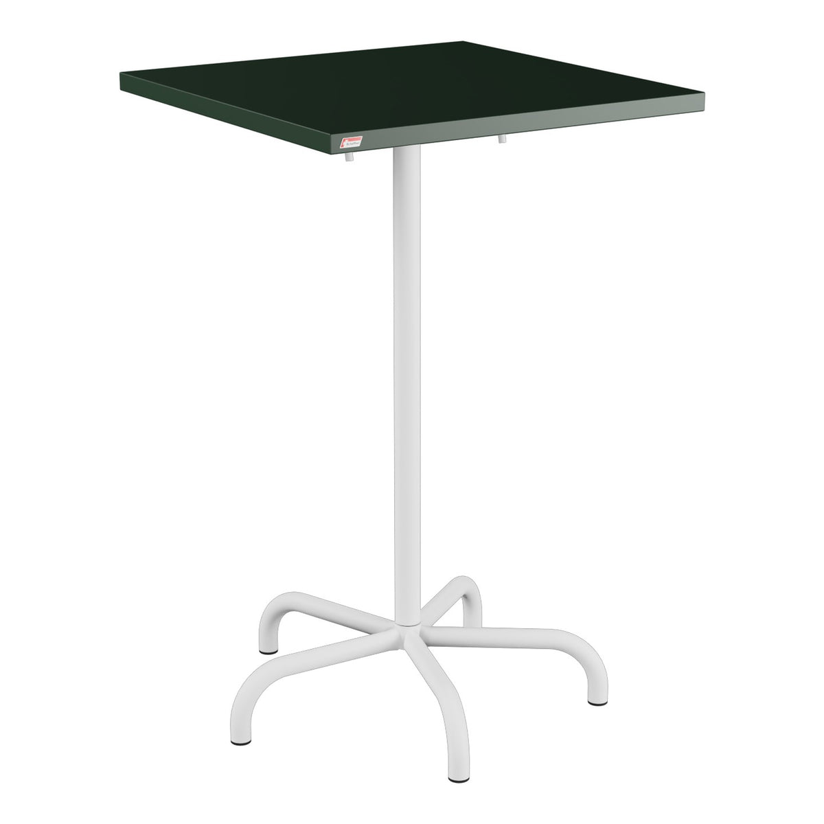 Schaffner Säntis Table haute rabattable 70x70cm h:110cm – Vert Sapin 66 / Blanc 90