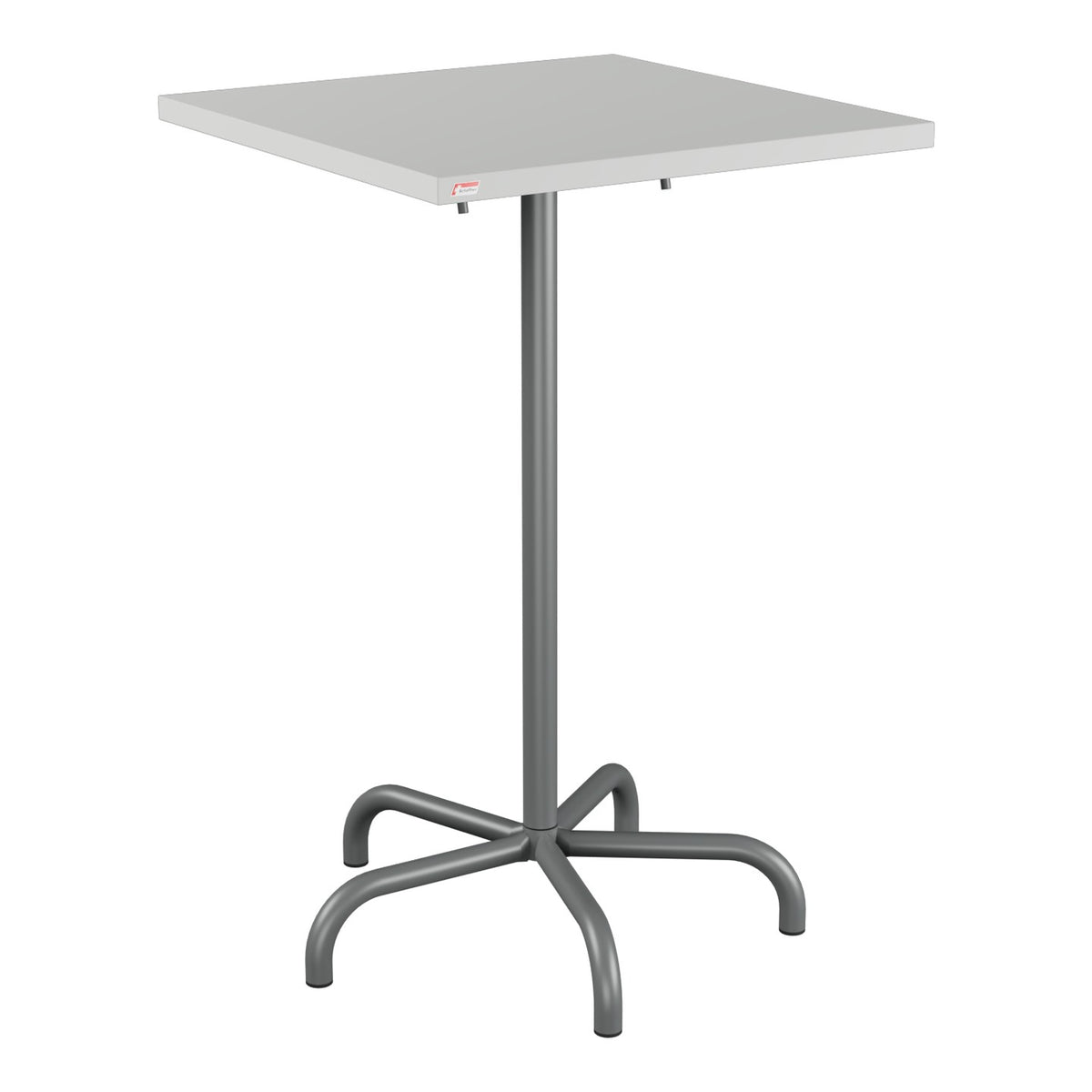 Schaffner Säntis Table haute rabattable 70x70cm h:110cm – Gris Argent 78 / Graphite 73