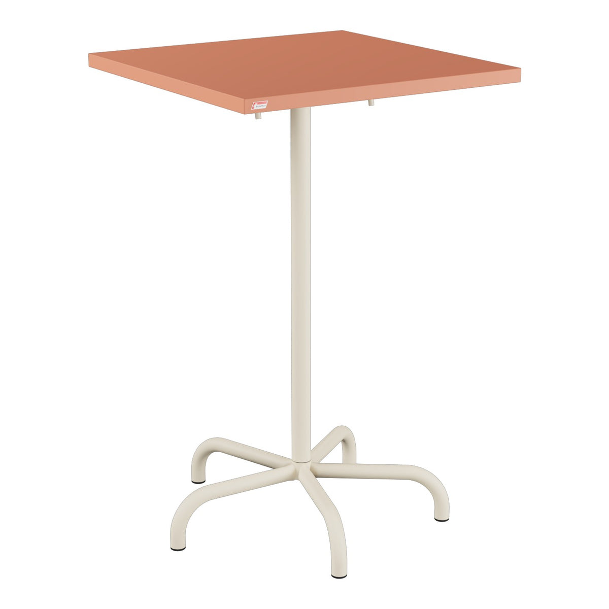 Schaffner Säntis Table haute rabattable 70x70cm h:110cm – Terracotta 84 / Sable Pastel 15