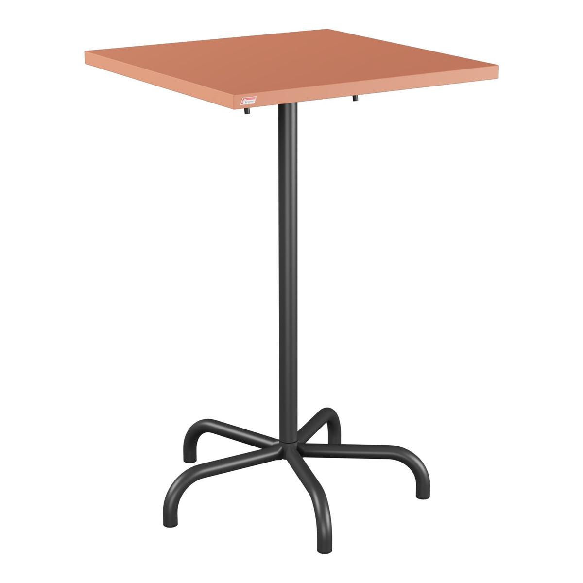 Schaffner Säntis Table haute rabattable 70x70cm h:110cm – Terracotta 84 / Anthracite 77