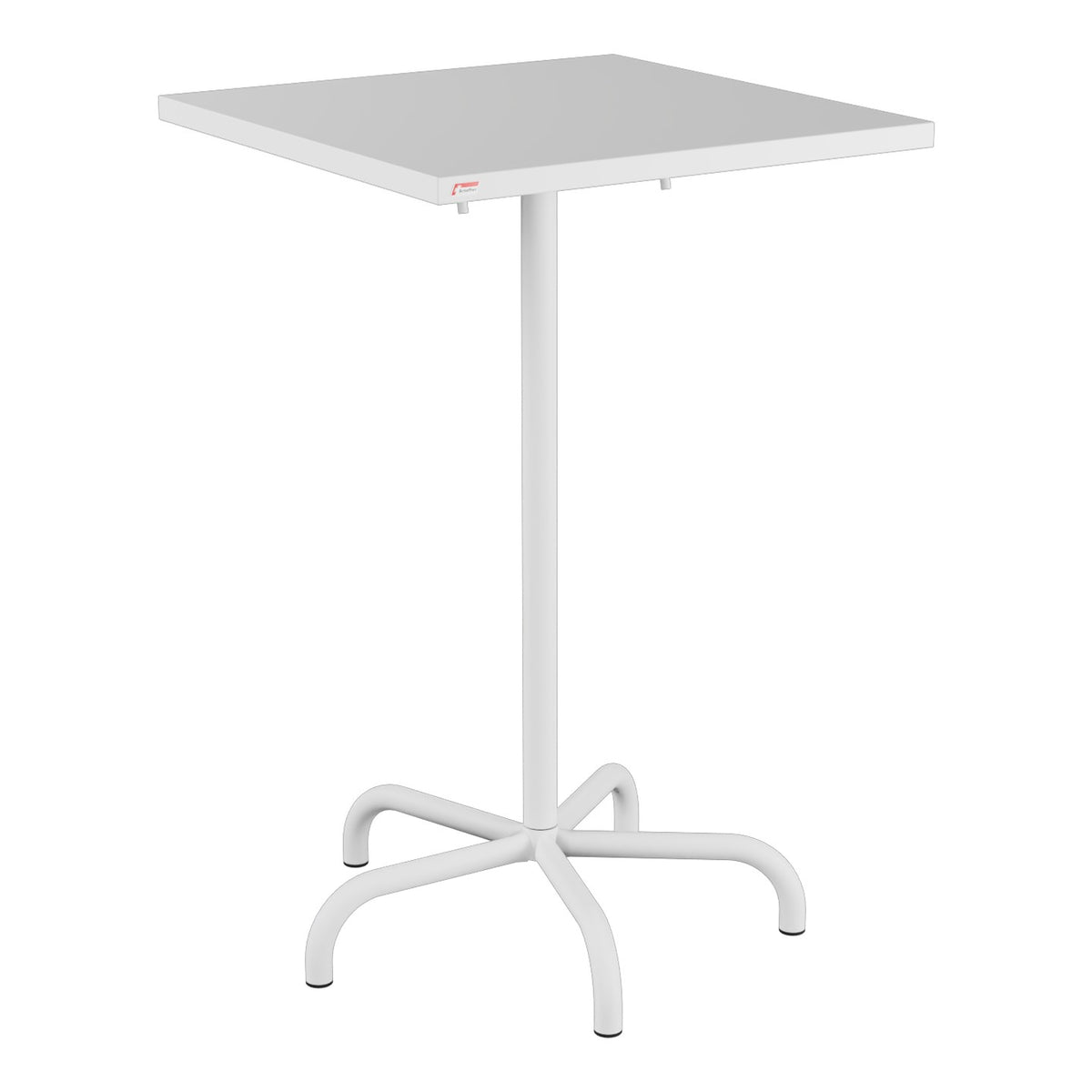 Schaffner Säntis Table haute rabattable 70x70cm h:110cm – Blanc 90 / Blanc 90