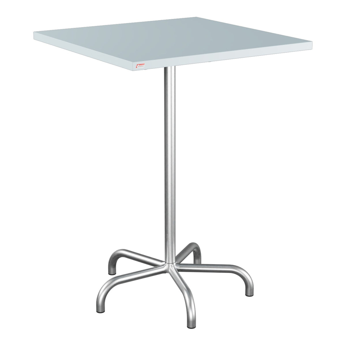 Schaffner Säntis Table haute rabattable 80x80cm h:110cm – Bleu Pastel 51 / Galvanisé à chaud 02