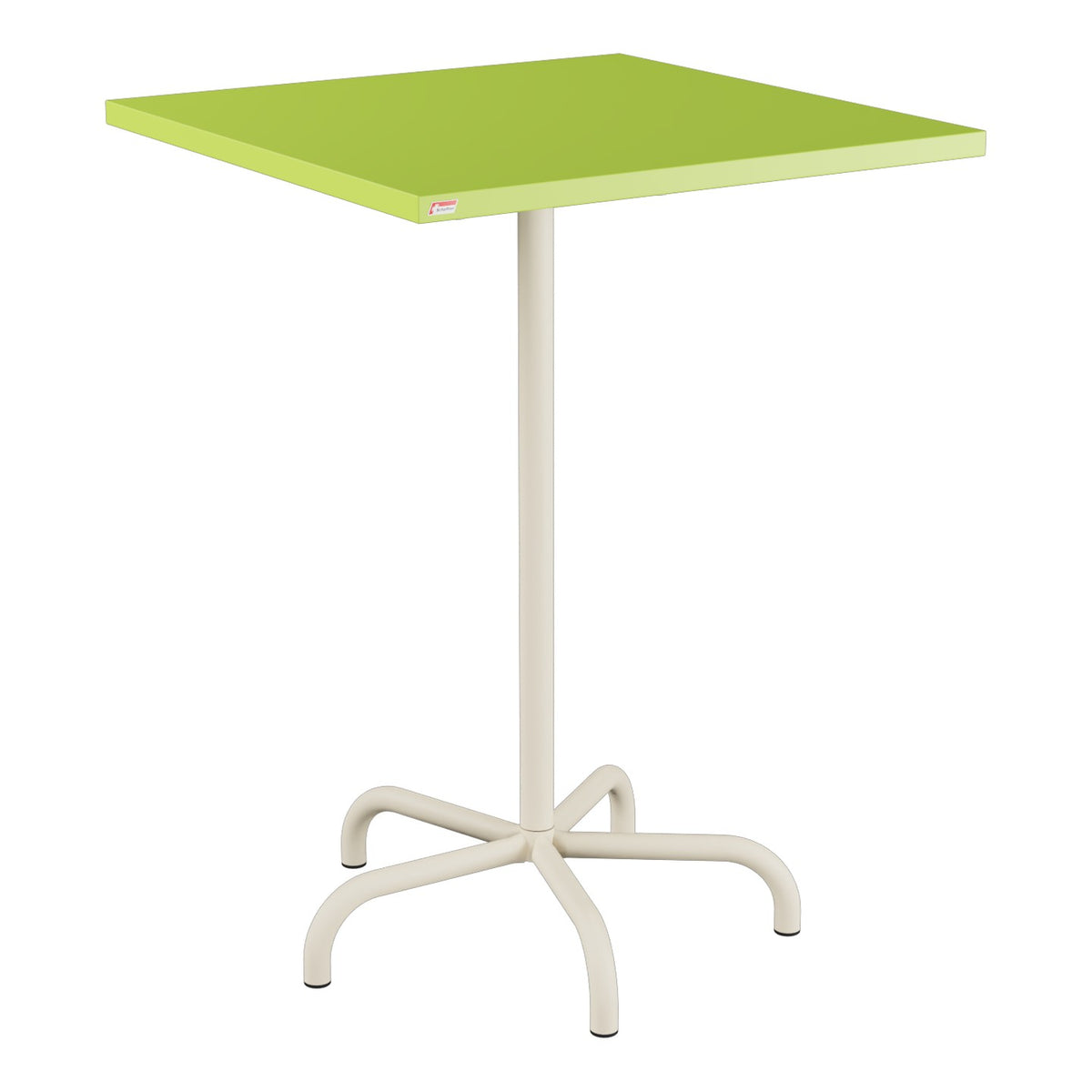 Schaffner Säntis Table haute rabattable 80x80cm h:110cm – Vert clair 63 / Sable Pastel 15