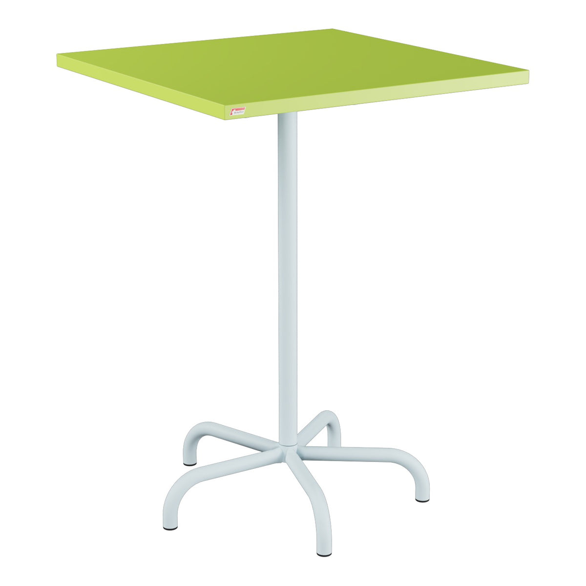 Schaffner Säntis Table haute rabattable 80x80cm h:110cm – Vert clair 63 / Bleu Pastel 51