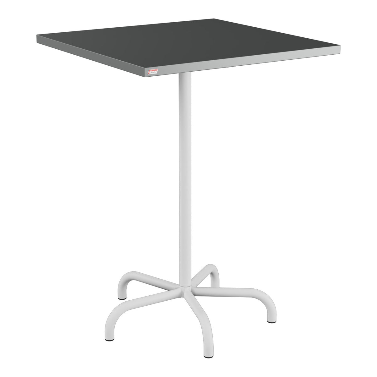 Schaffner Säntis Table haute rabattable 80x80cm h:110cm – Graphite 73 / Gris Argent 78