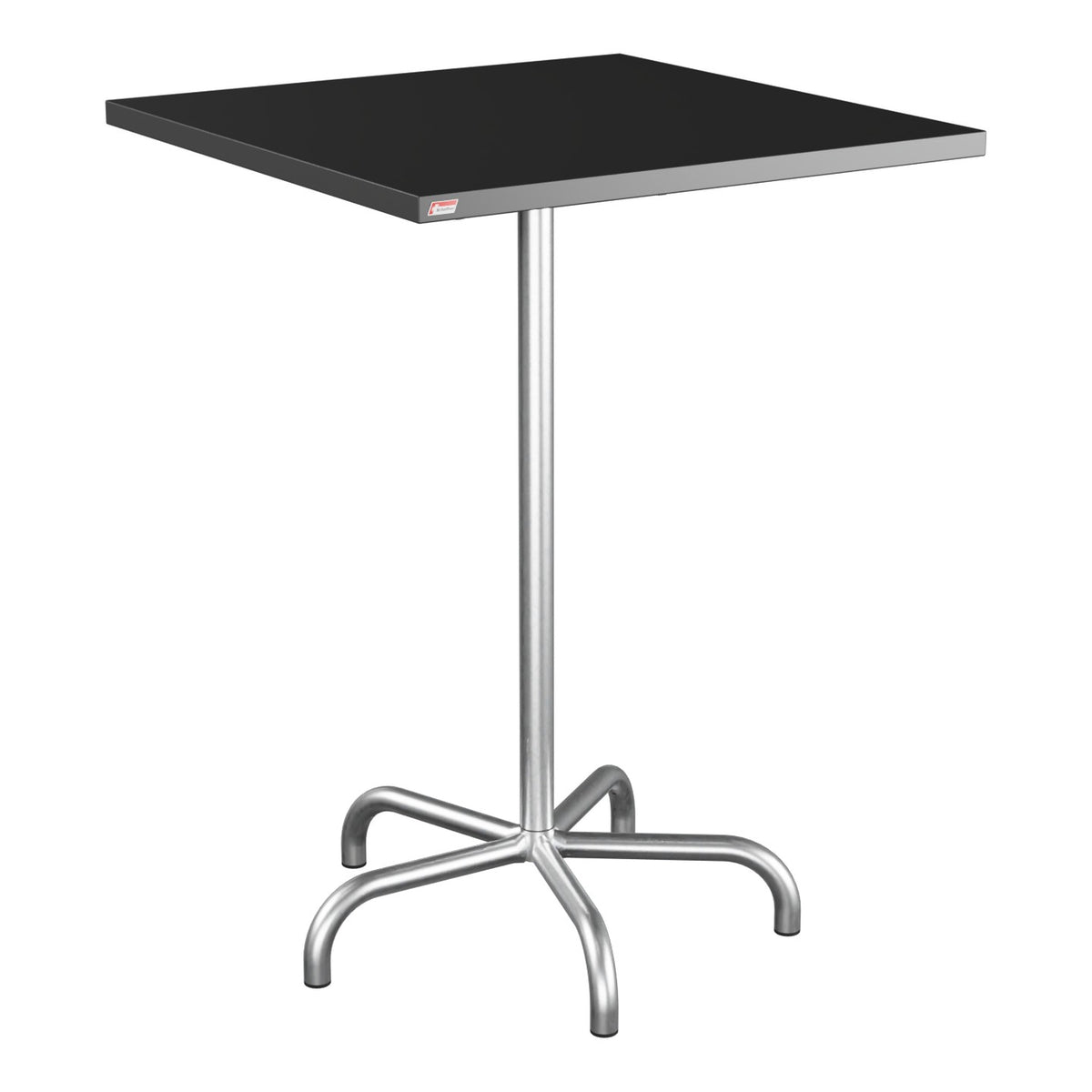 Schaffner Säntis Table haute rabattable 80x80cm h:110cm – Anthracite 77 / Galvanisé à chaud 02