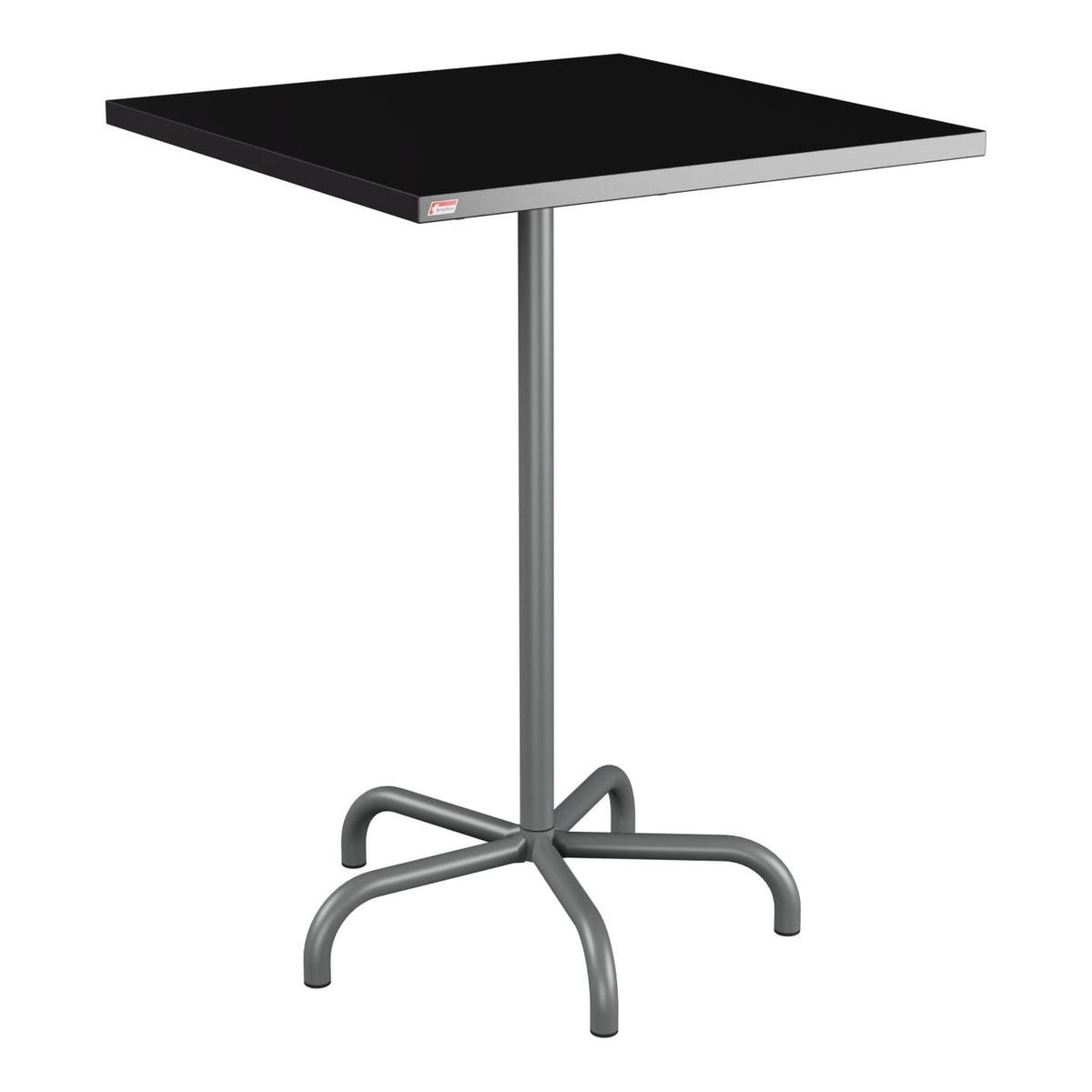 Schaffner Säntis Table haute rabattable 80x80cm h:110cm – Noir 91 / Graphite 73