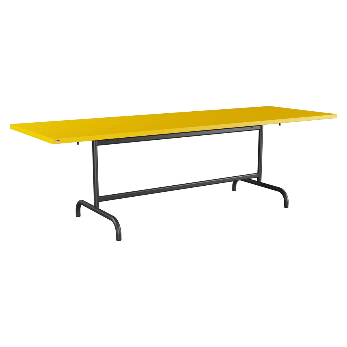 Schaffner Säntis Table repas rabattable 240x80cm – Jaune 11 / Anthracite 77