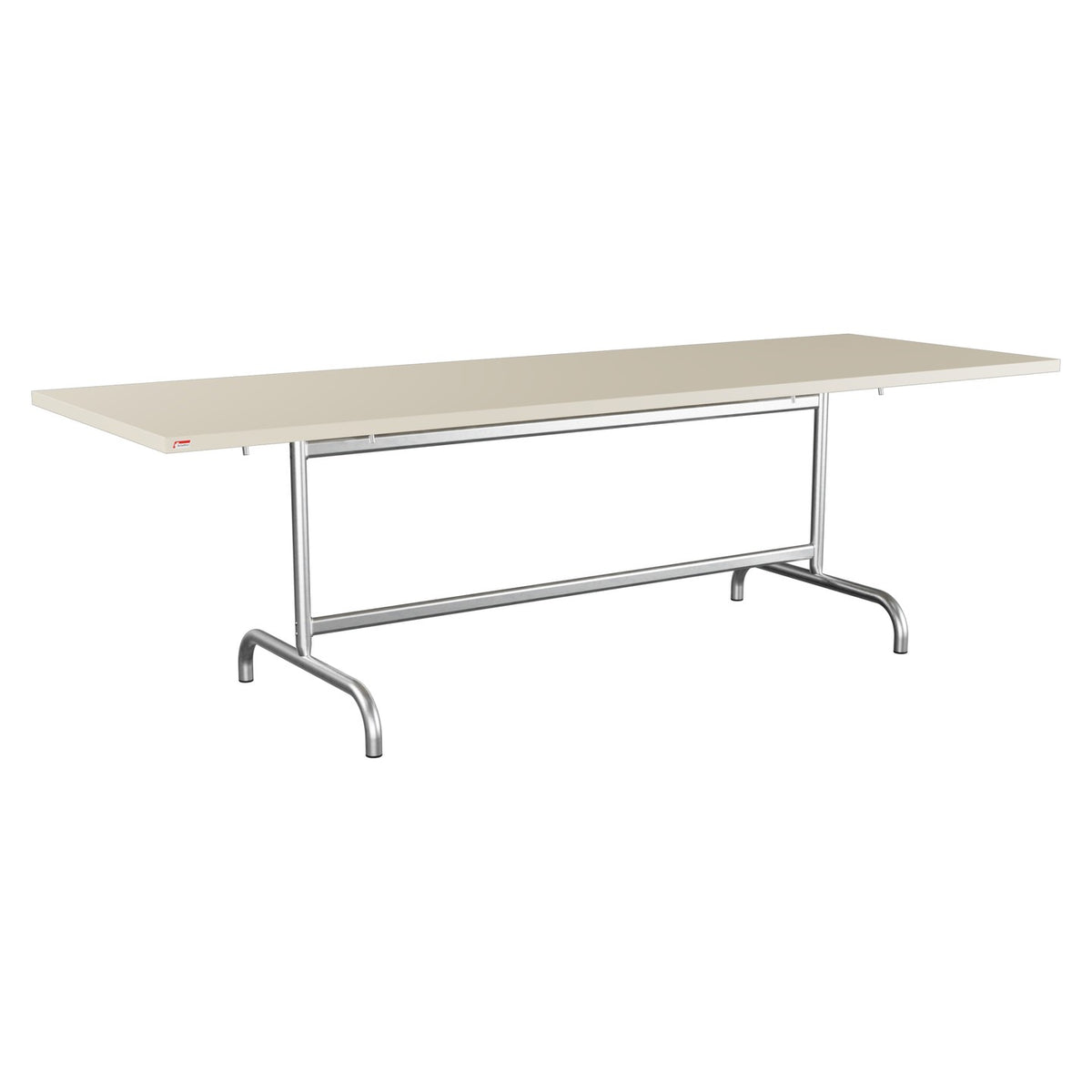 Schaffner Säntis Table repas rabattable 240x80cm – Sable Pastel 15 / Galvanisé à chaud 02
