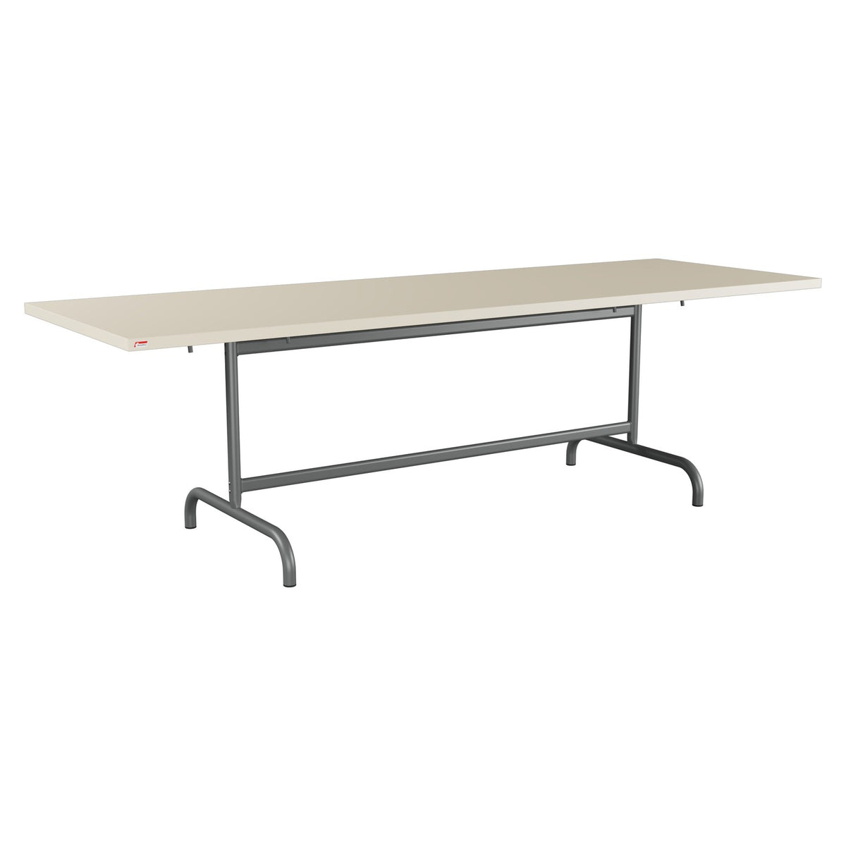 Schaffner Säntis Table repas rabattable 240x80cm – Sable Pastel 15 / Graphite 73