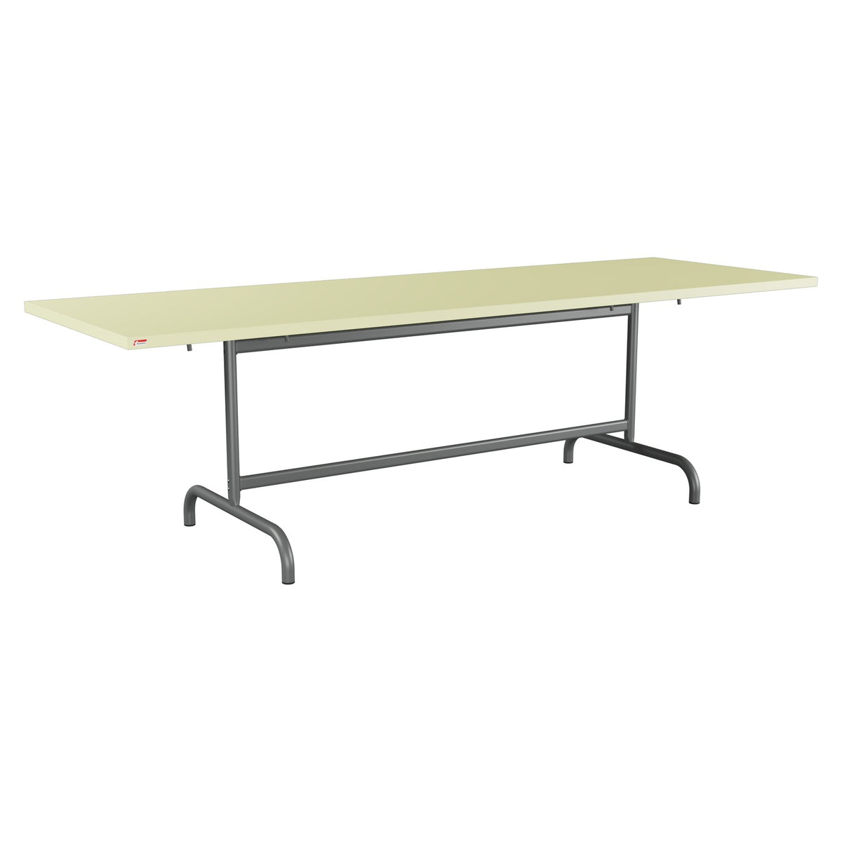 Schaffner Säntis Table repas rabattable 240x80cm – Jaune Buis 18 / Graphite 73