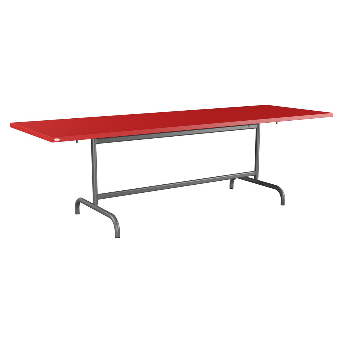 Schaffner Säntis Table repas rabattable 240x80cm – Rouge 30 / Graphite 73