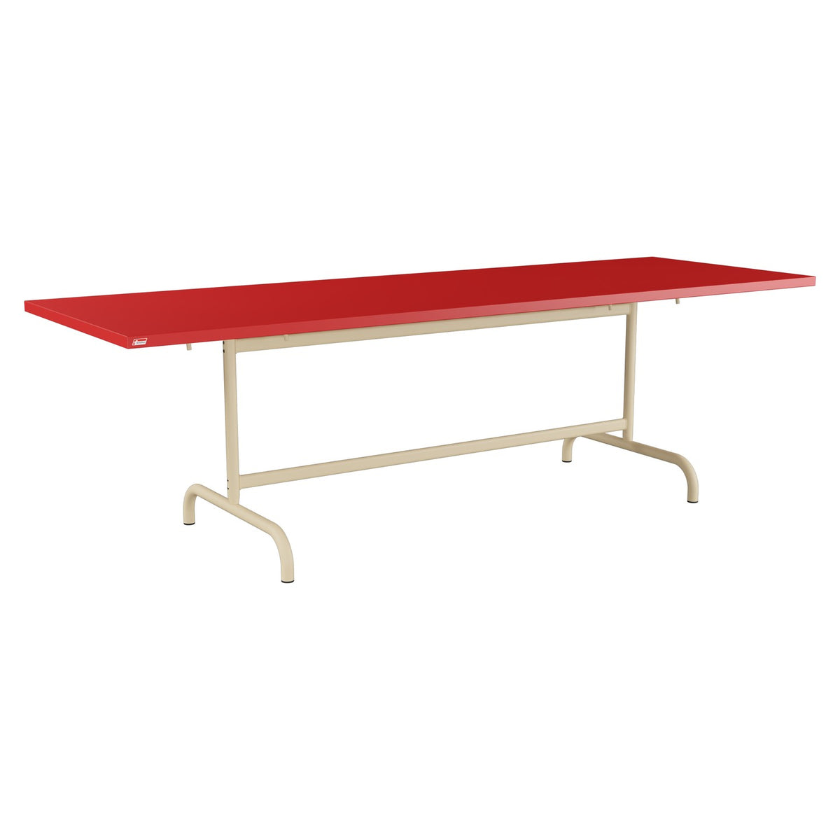 Schaffner Säntis Table repas rabattable 240x80cm – Rouge 30 / Marron Pastel 83