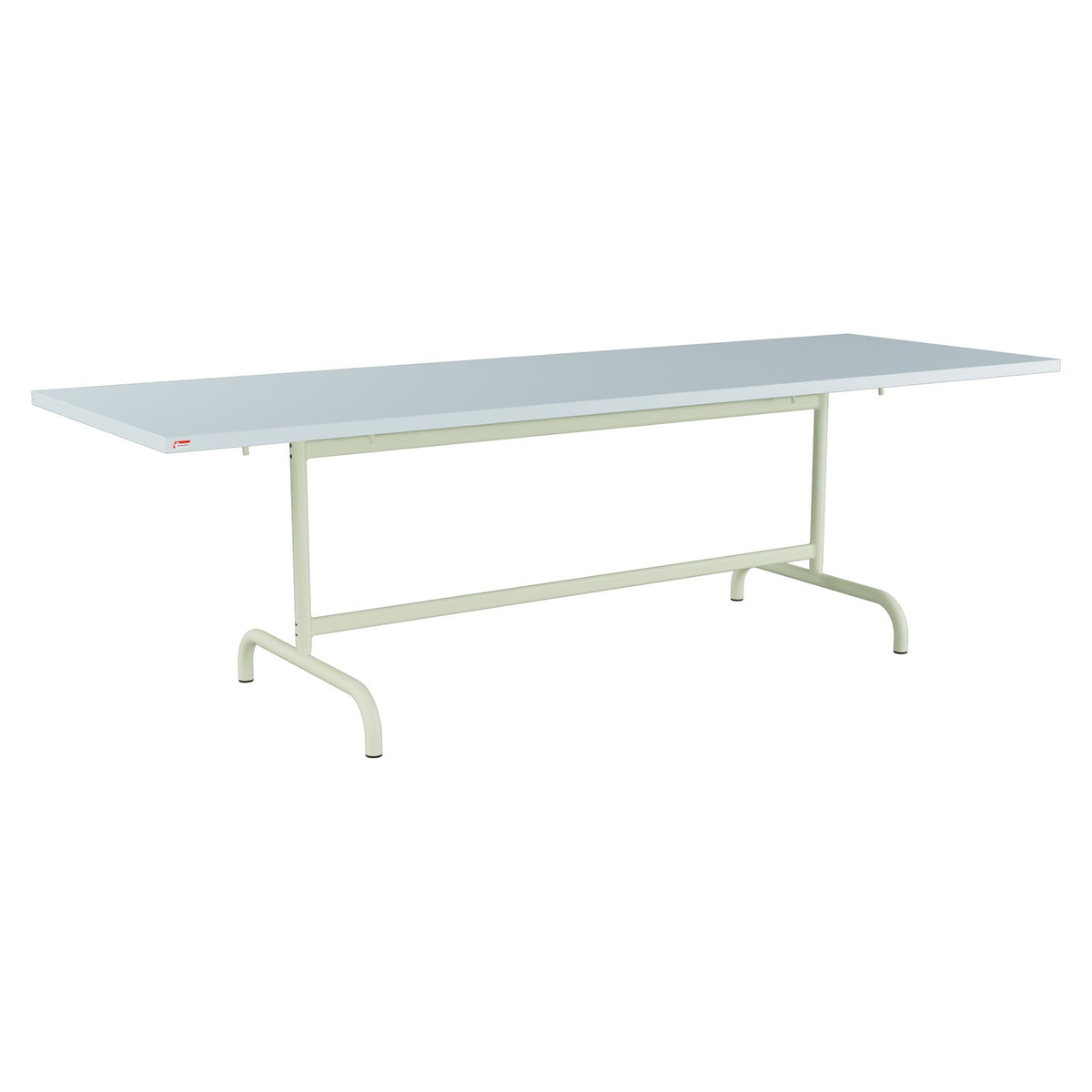 Schaffner Säntis Table repas rabattable 240x80cm – Bleu Pastel 51 / Vert Pastel 64