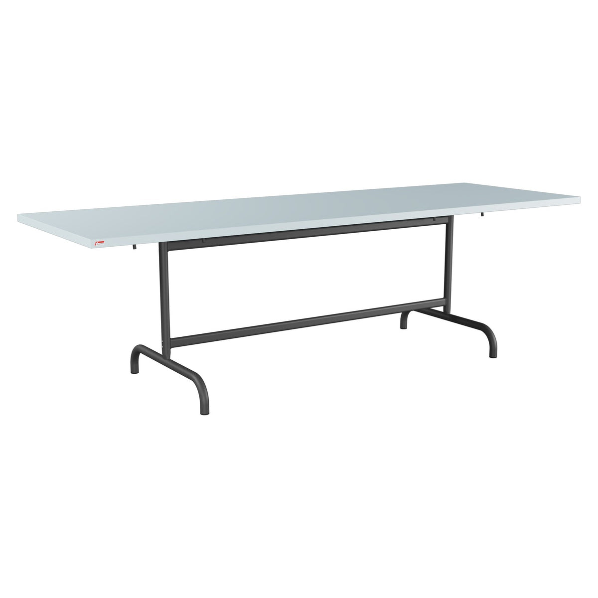 Schaffner Säntis Table repas rabattable 240x80cm – Bleu Pastel 51 / Noir 91