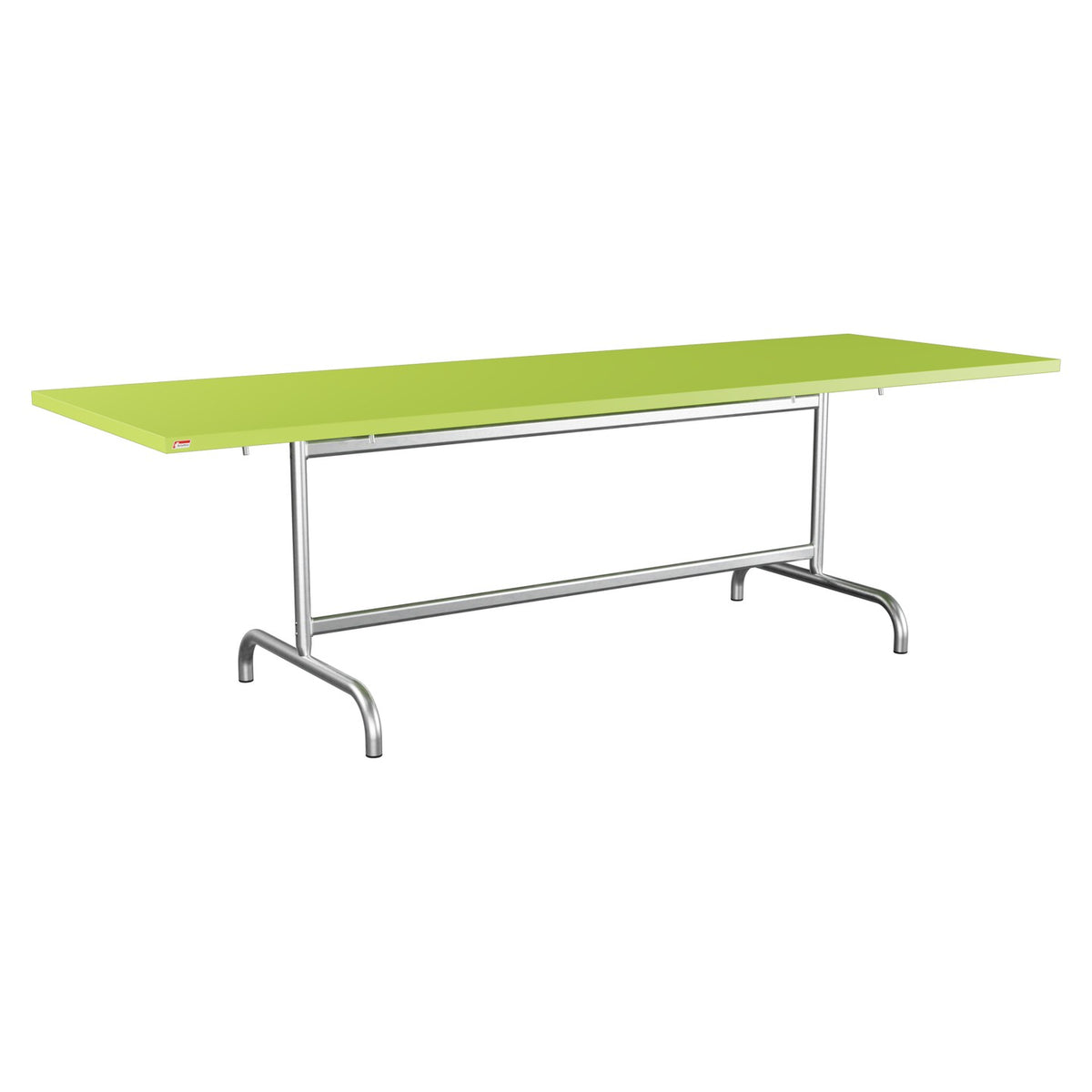 Schaffner Säntis Table repas rabattable 240x80cm – Vert clair 63 / Galvanisé à chaud 02