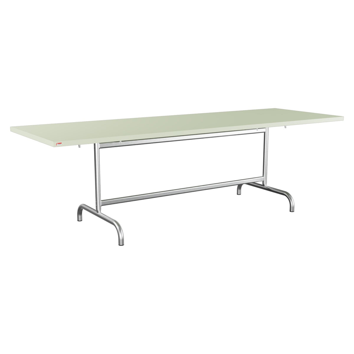 Schaffner Säntis Table repas rabattable 240x80cm – Vert Pastel 64 / Galvanisé à chaud 02