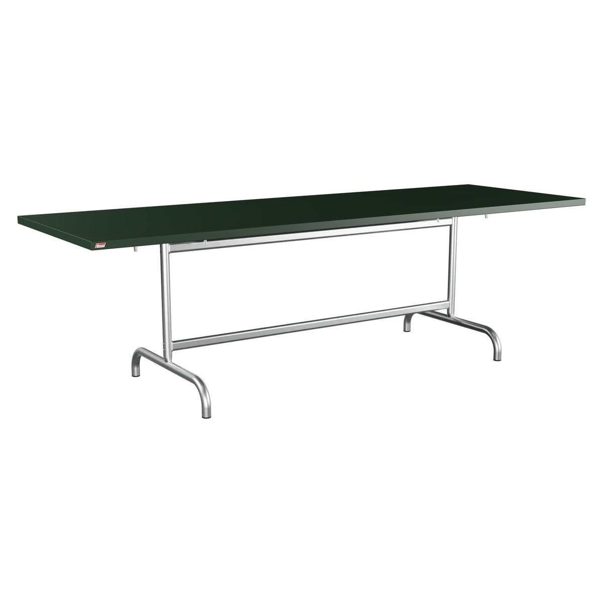 Schaffner Säntis Table repas rabattable 240x80cm – Vert Sapin 66 / Galvanisé à chaud 02