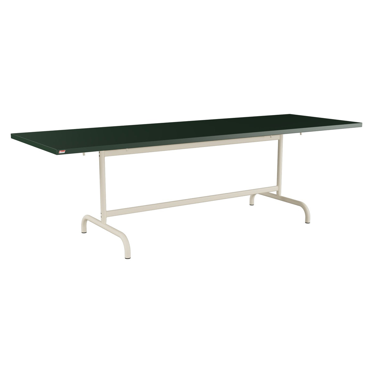 Schaffner Säntis Table repas rabattable 240x80cm – Vert Sapin 66 / Sable Pastel 15