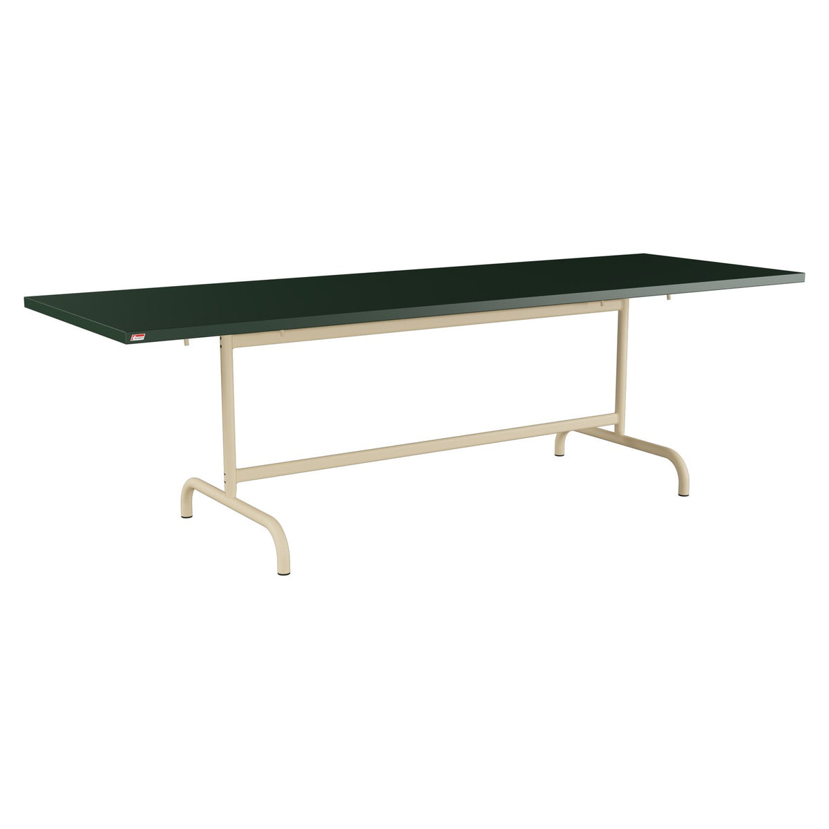 Schaffner Säntis Table repas rabattable 240x80cm – Vert Sapin 66 / Marron Pastel 83