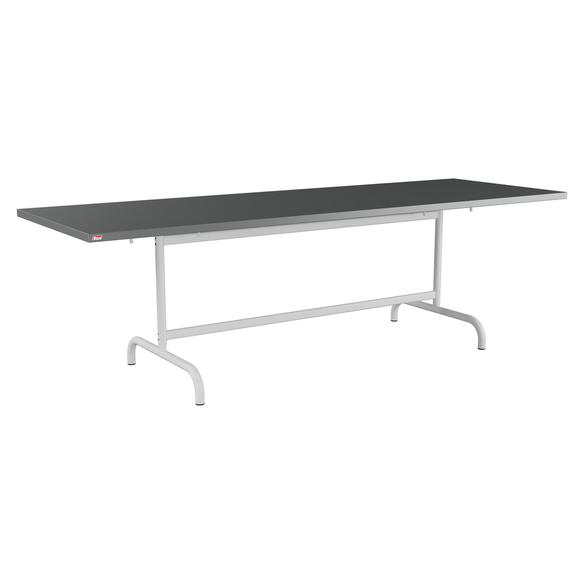 Schaffner Säntis Table repas rabattable 240x80cm – Graphite 73 / Gris Argent 78