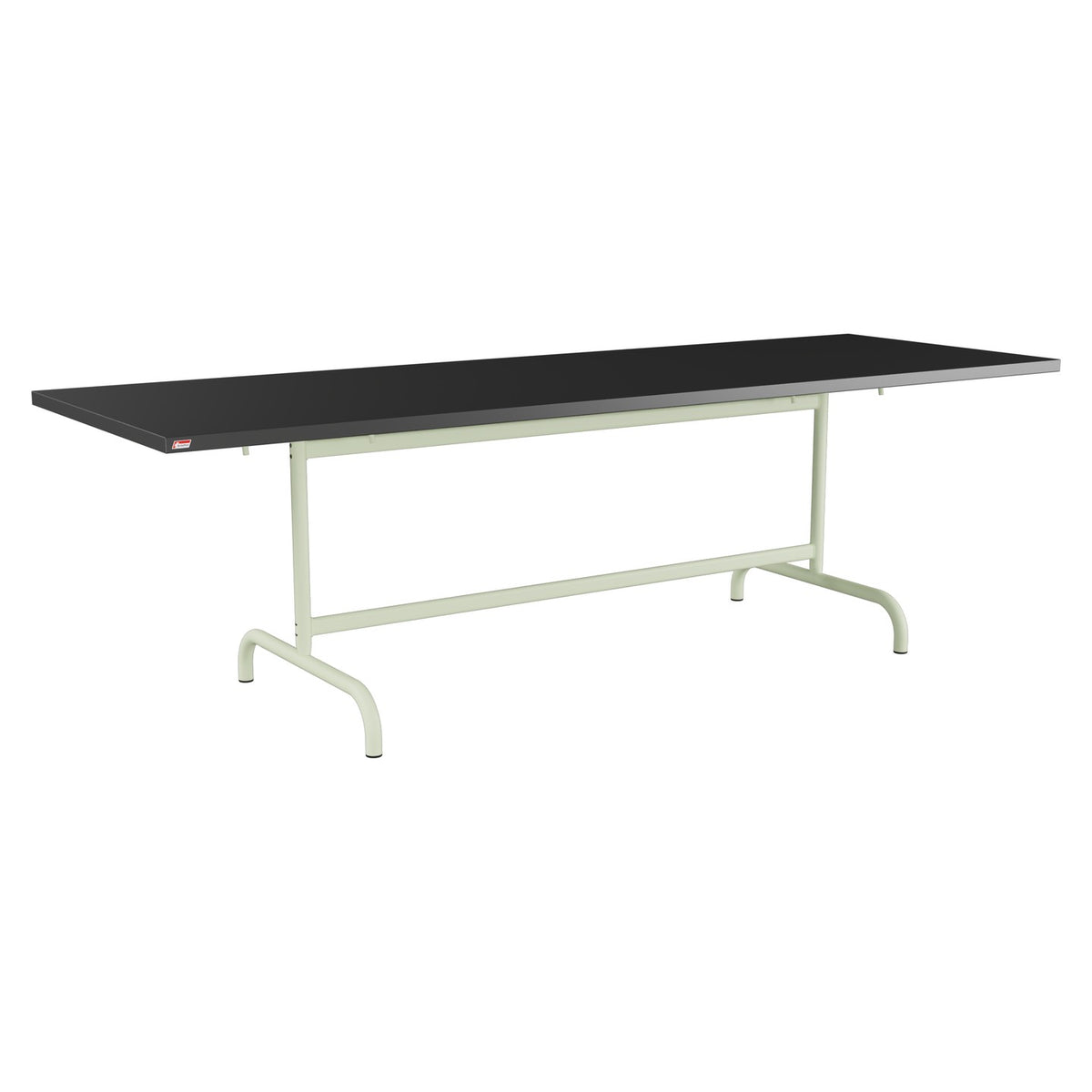 Schaffner Säntis Table repas rabattable 240x80cm – Anthracite 77 / Vert Pastel 64